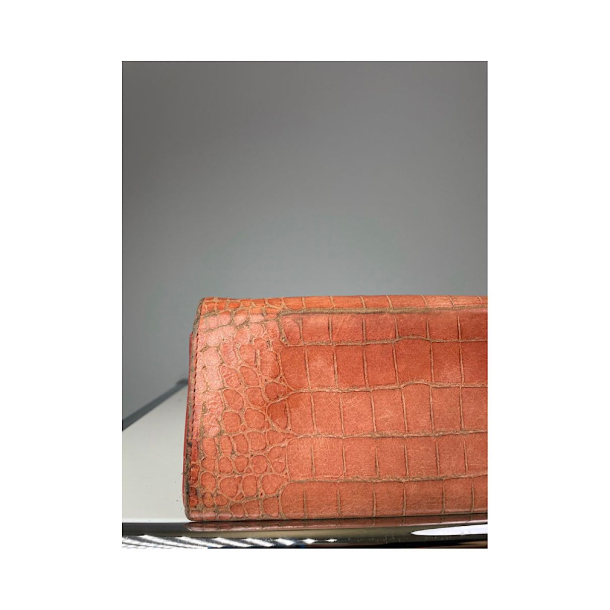 Miu Miu Orange Leather Wallet Size ONE SIZE - 4 Thumbnail