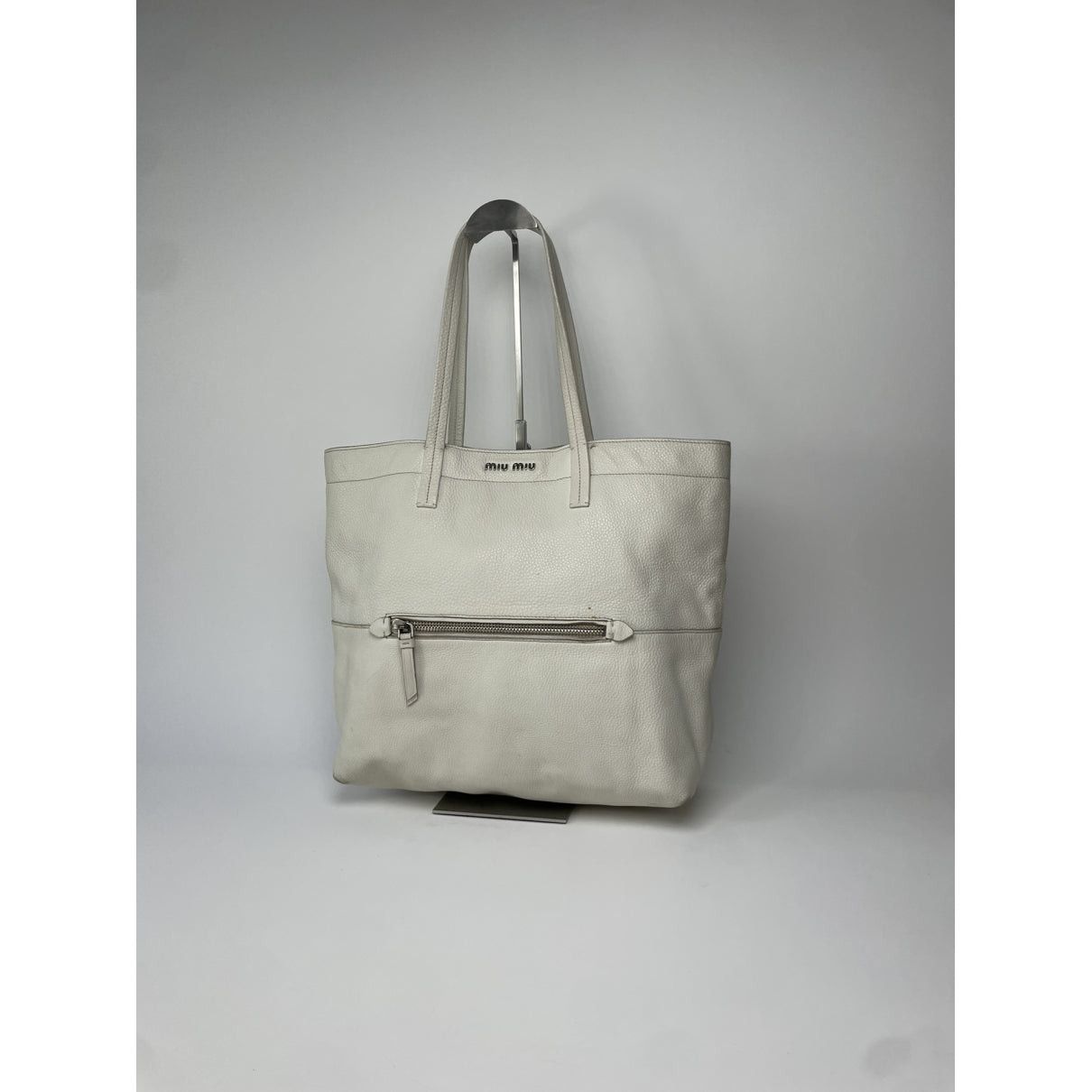 Miu Miu Bow bag White Leather Handbag Size ONE SIZE - 5 Thumbnail