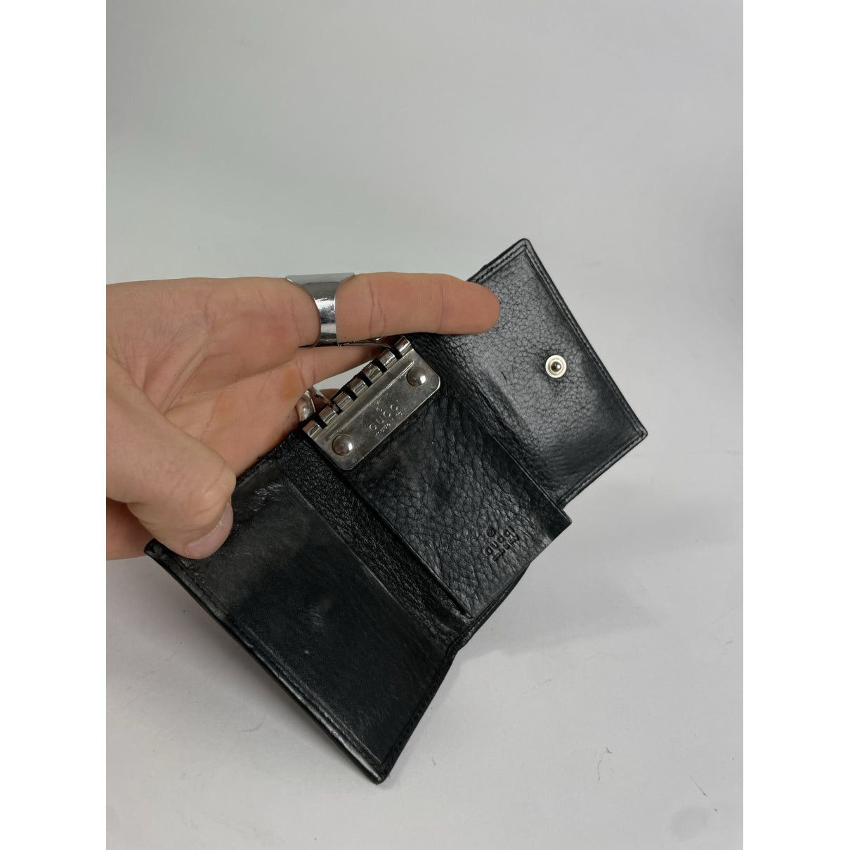 Gucci Interlocking Black Leather Purse Size ONE SIZE - 5 Thumbnail