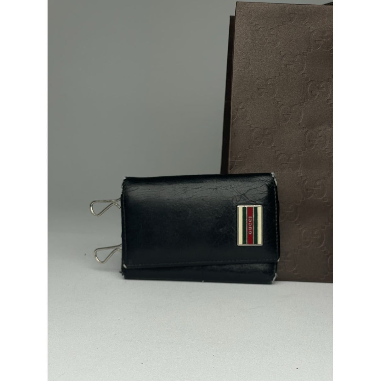 Gucci Interlocking Black Leather Purse Size ONE SIZE - 2 Thumbnail