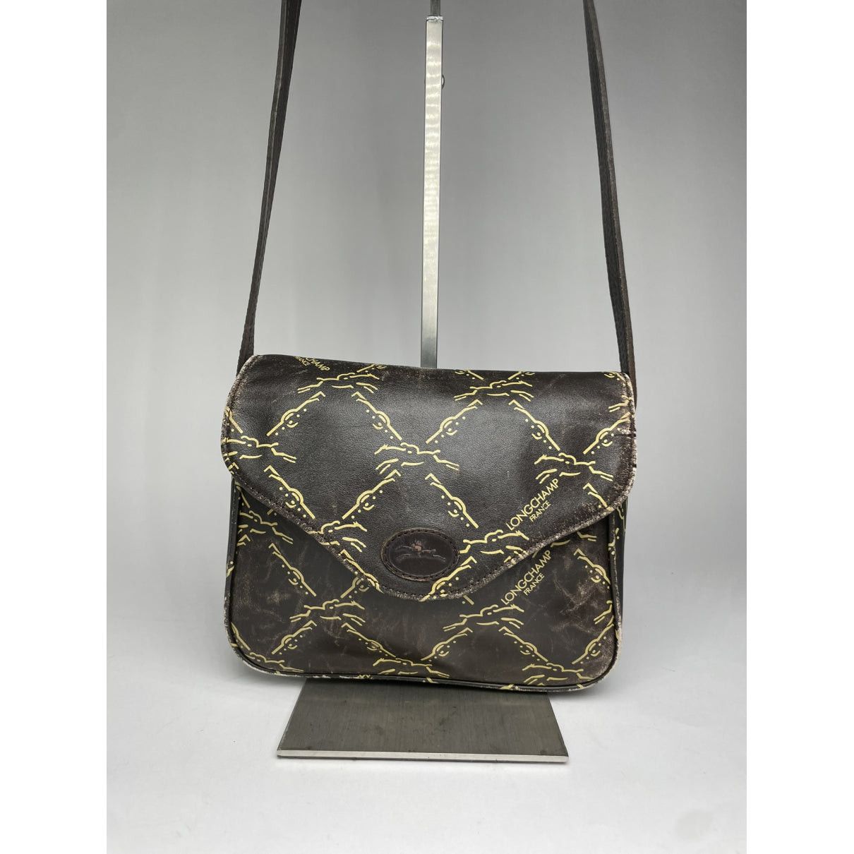 Longchamp Brown Leather Handbag Size ONE SIZE - 2 Thumbnail