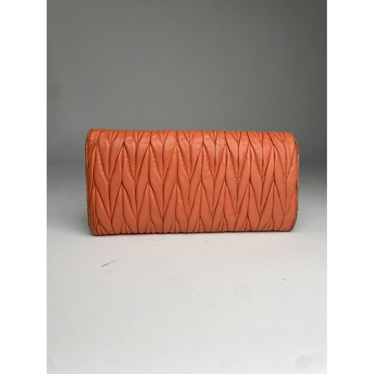 Miu Miu Orange Leather Wallet Size ONE SIZE - 4 Thumbnail