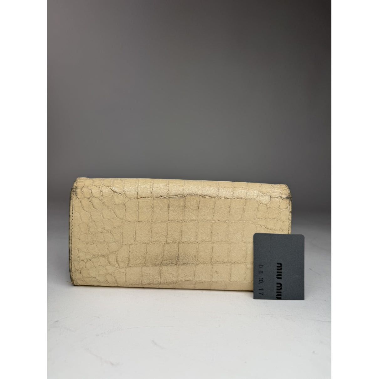Miu Miu White Leather Wallet Size ONE SIZE - 2 Thumbnail