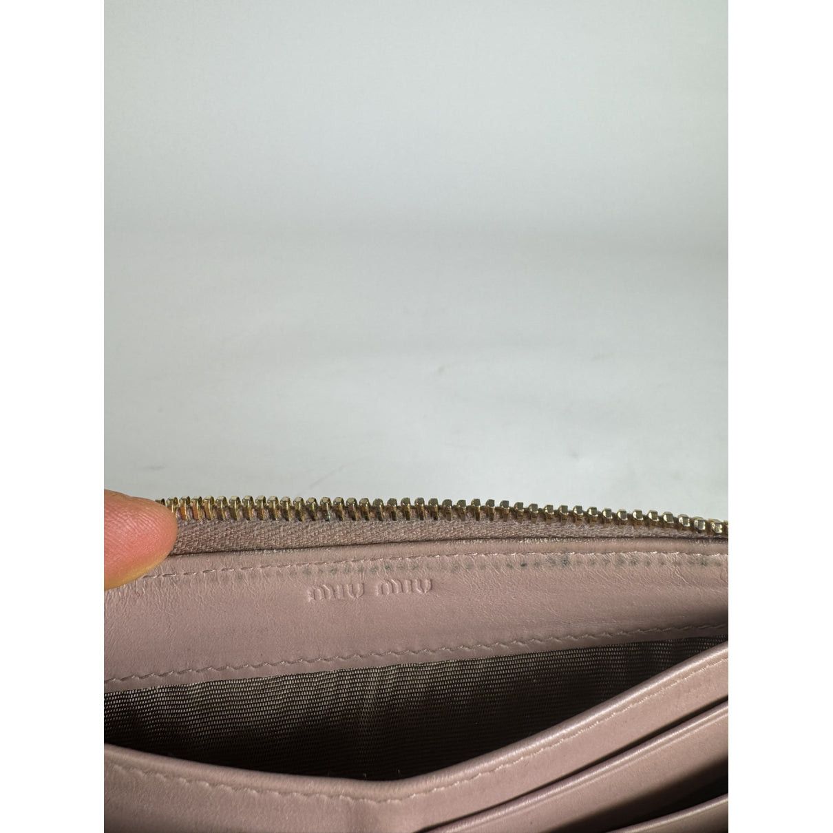 Miu Miu Brown Leather Wallet Size ONE SIZE - 4 Thumbnail