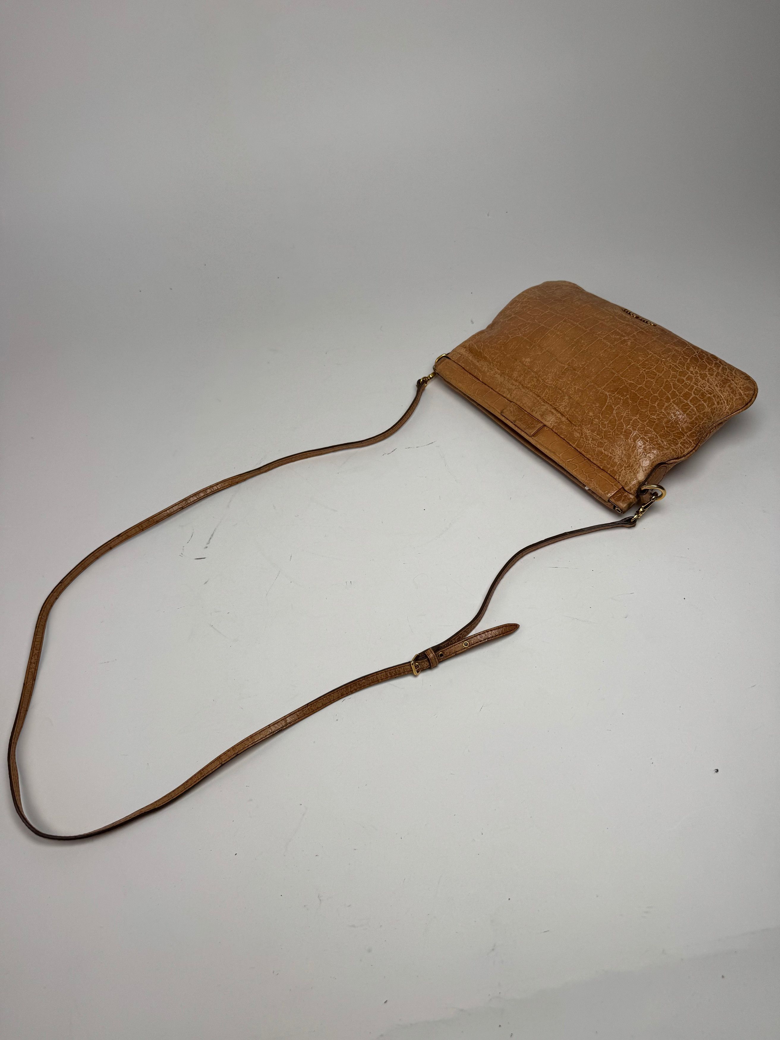 Miu Miu Vintage Leather Crossbody Bag Brown Size ONE SIZE - 8 Thumbnail