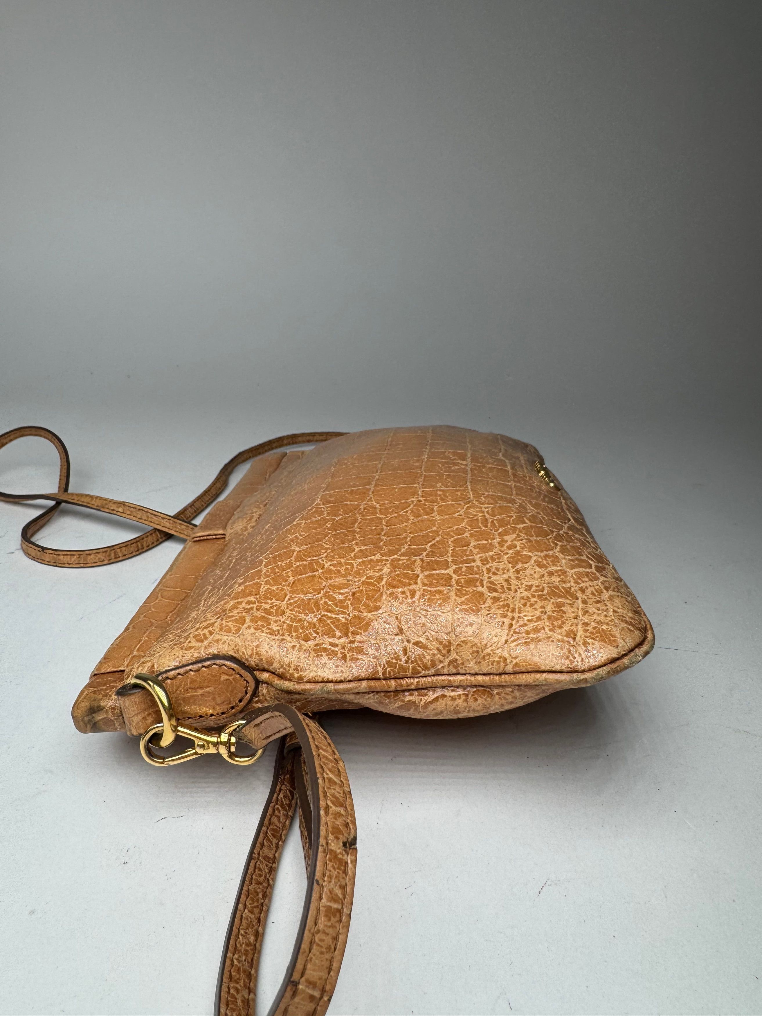 Miu Miu Vintage Leather Crossbody Bag Brown Size ONE SIZE - 5 Thumbnail