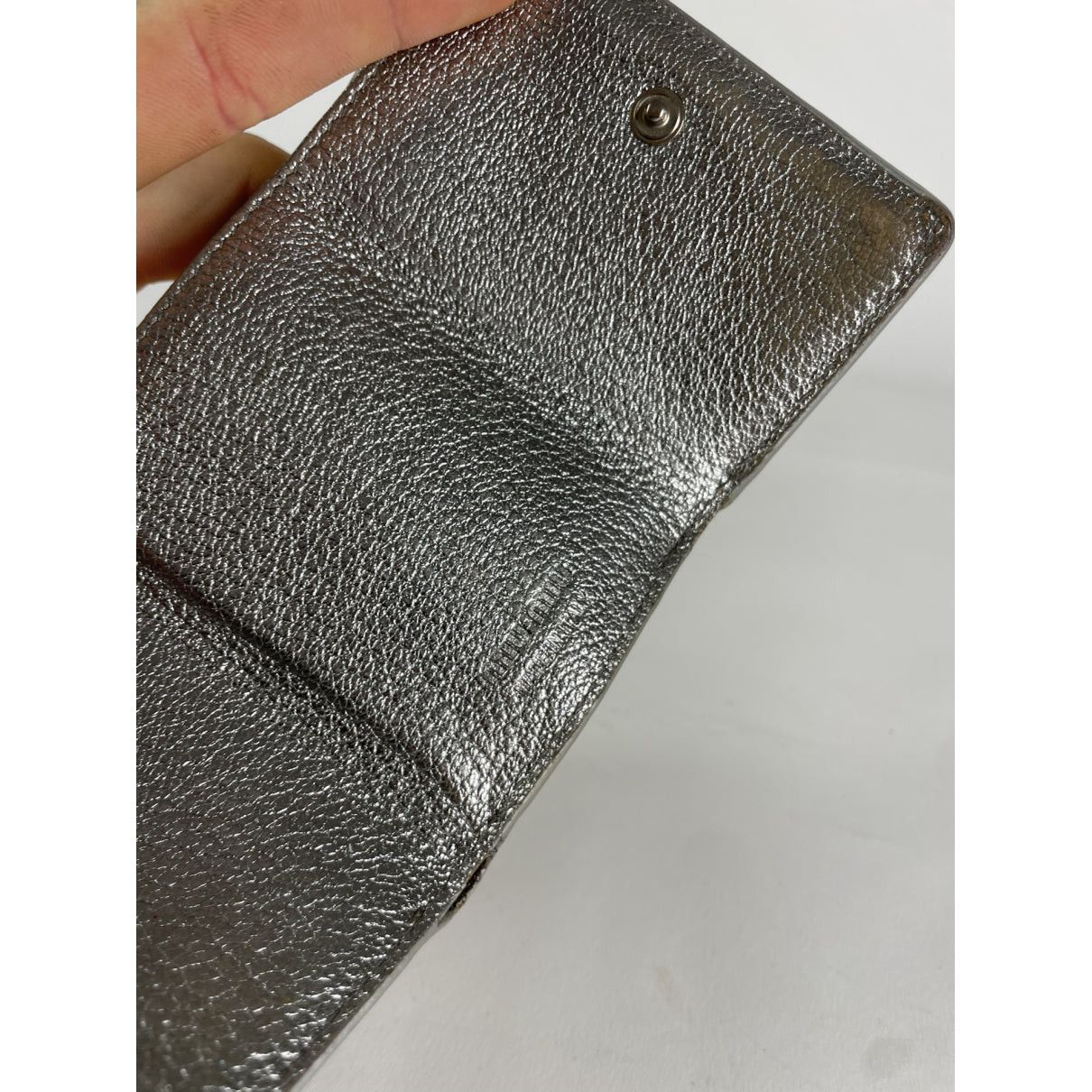 Miu Miu Silver Leather Purse Size ONE SIZE - 5 Thumbnail