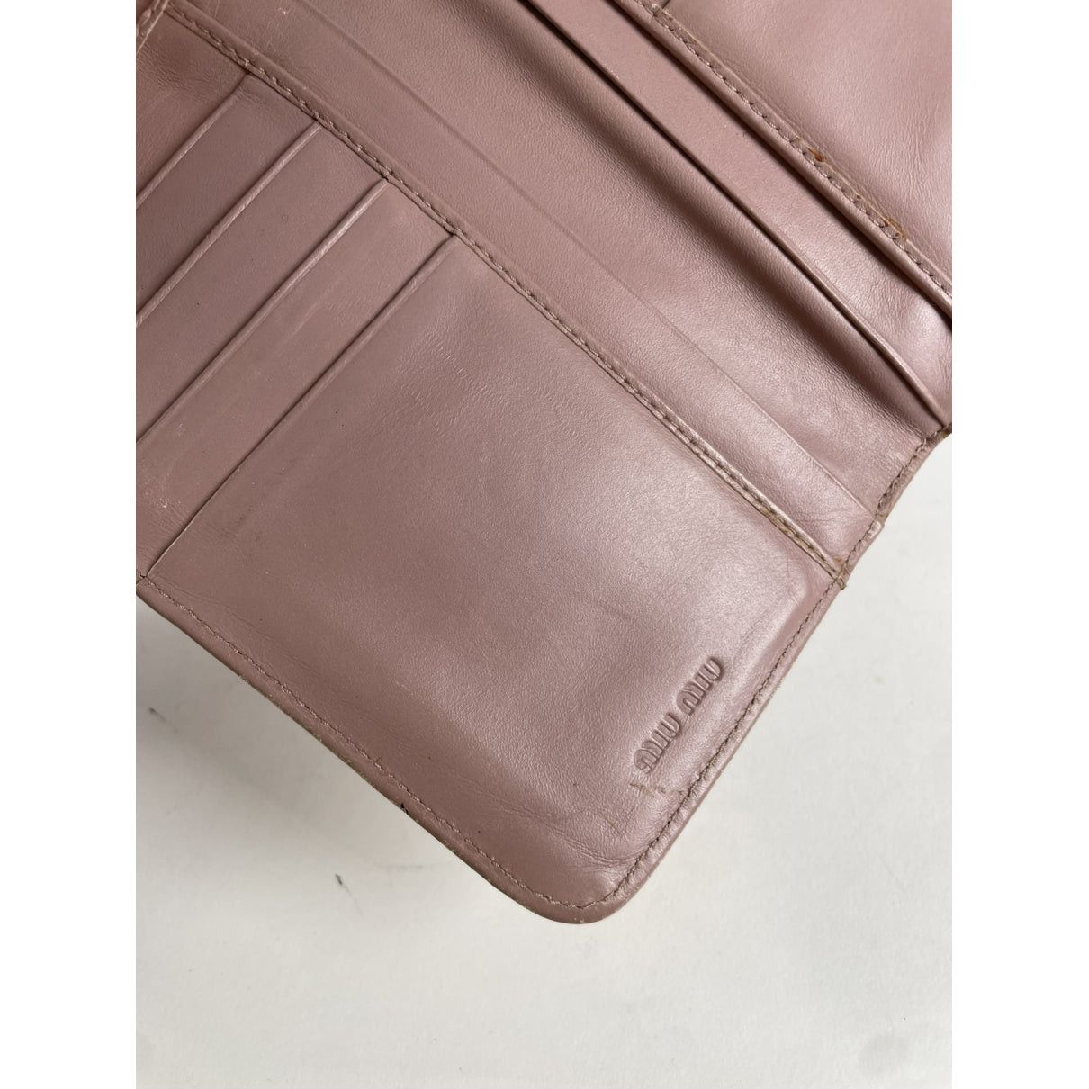 Miu Miu Brown Leather Wallet Size ONE SIZE - 4 Thumbnail