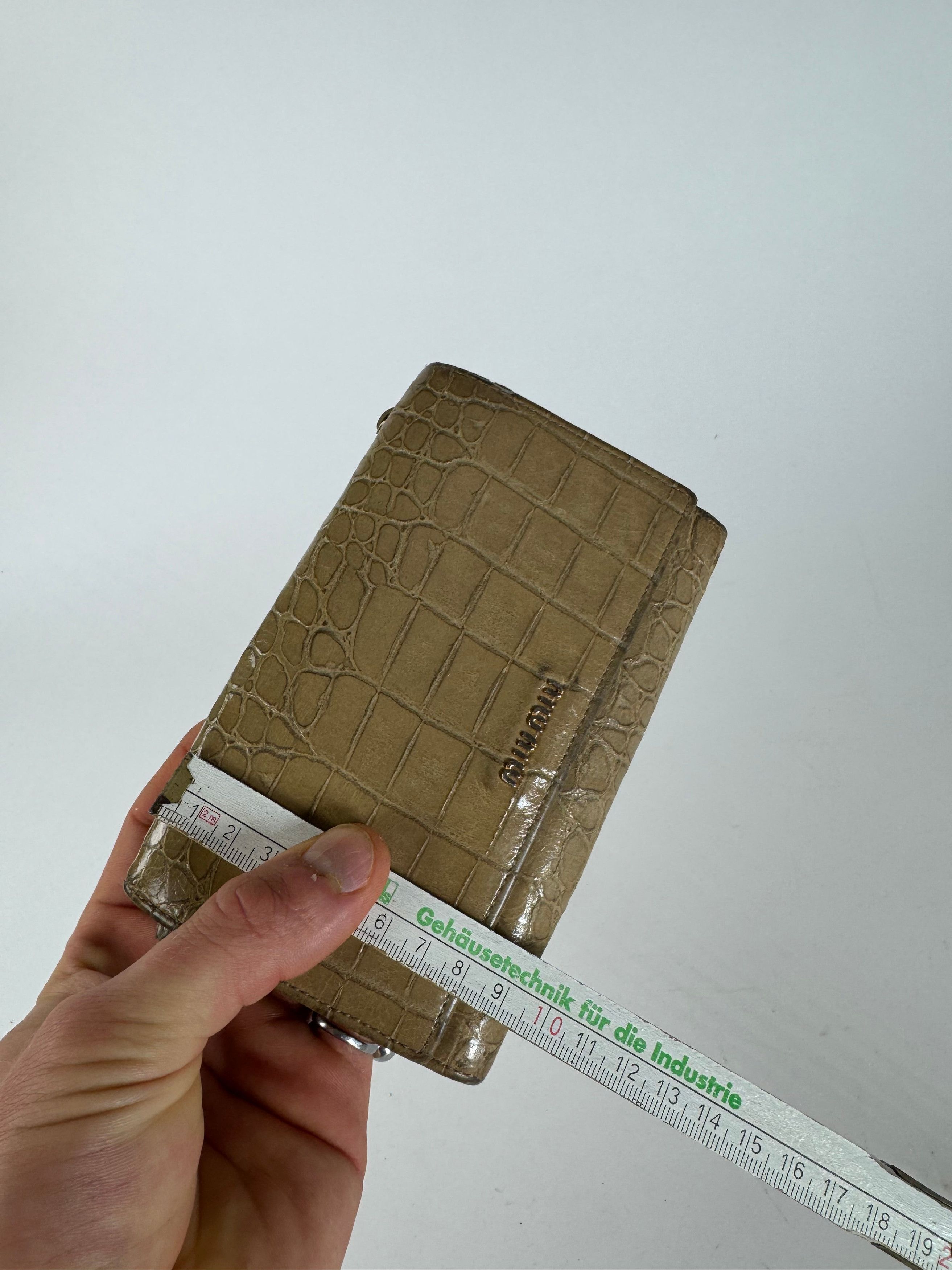 Miu Miu Vintage Leather Wallet beige Size ONE SIZE - 12 Thumbnail