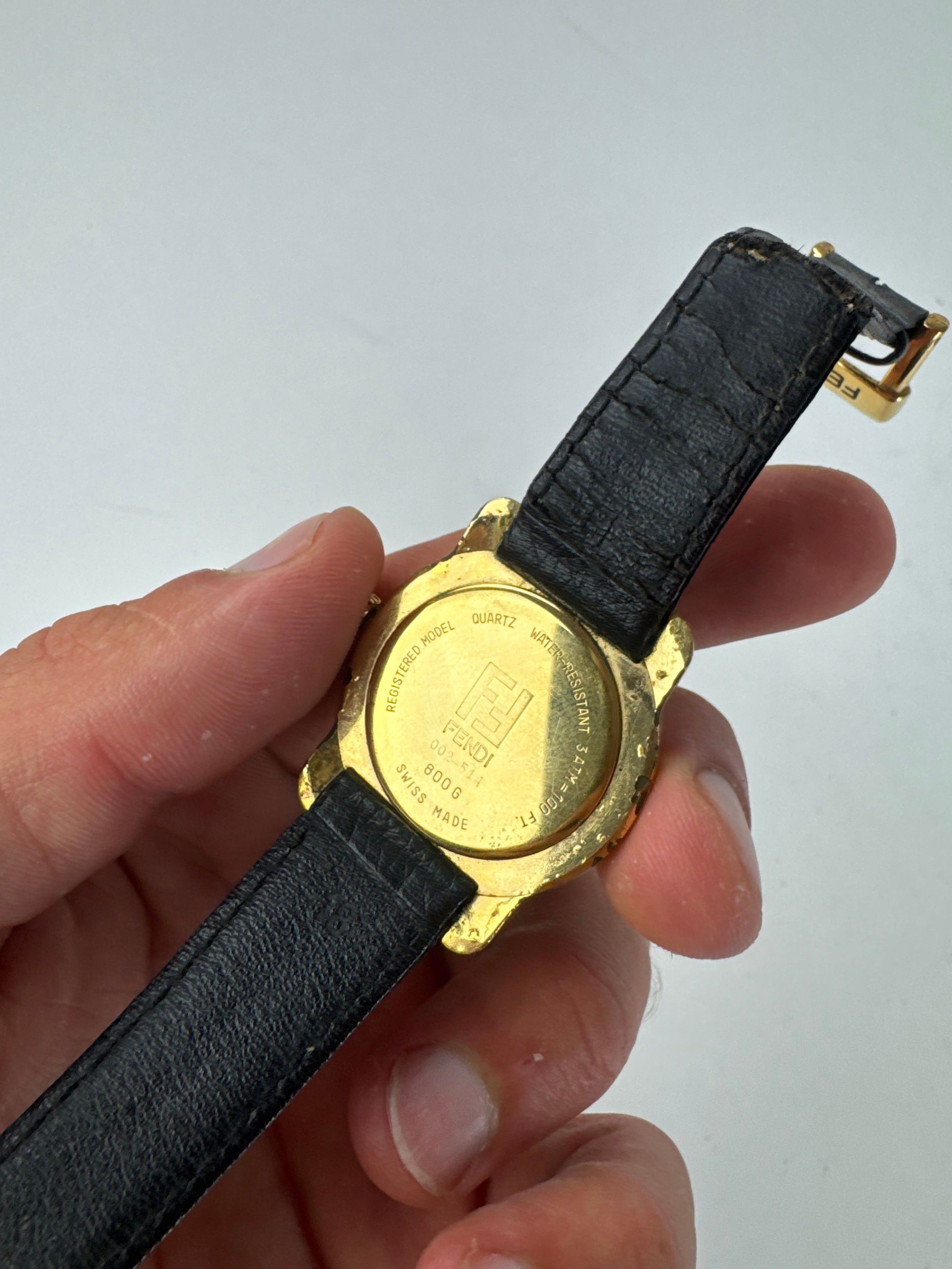 Fendi Vintage 2 Face Watch Gold black Size ONE SIZE - 6 Thumbnail