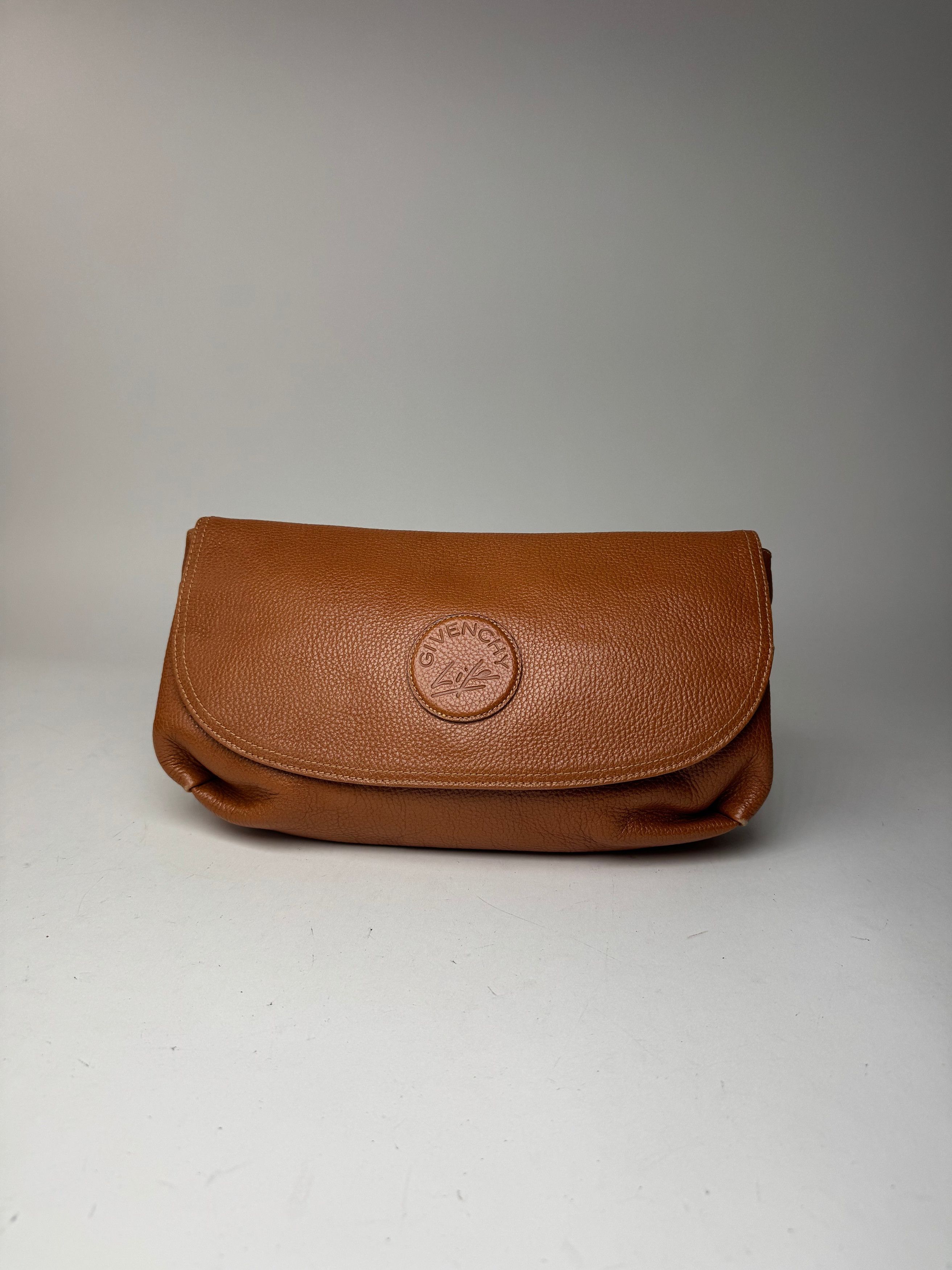 Givenchy Vintage Leather Clutch Brown Size ONE SIZE - 6 Thumbnail