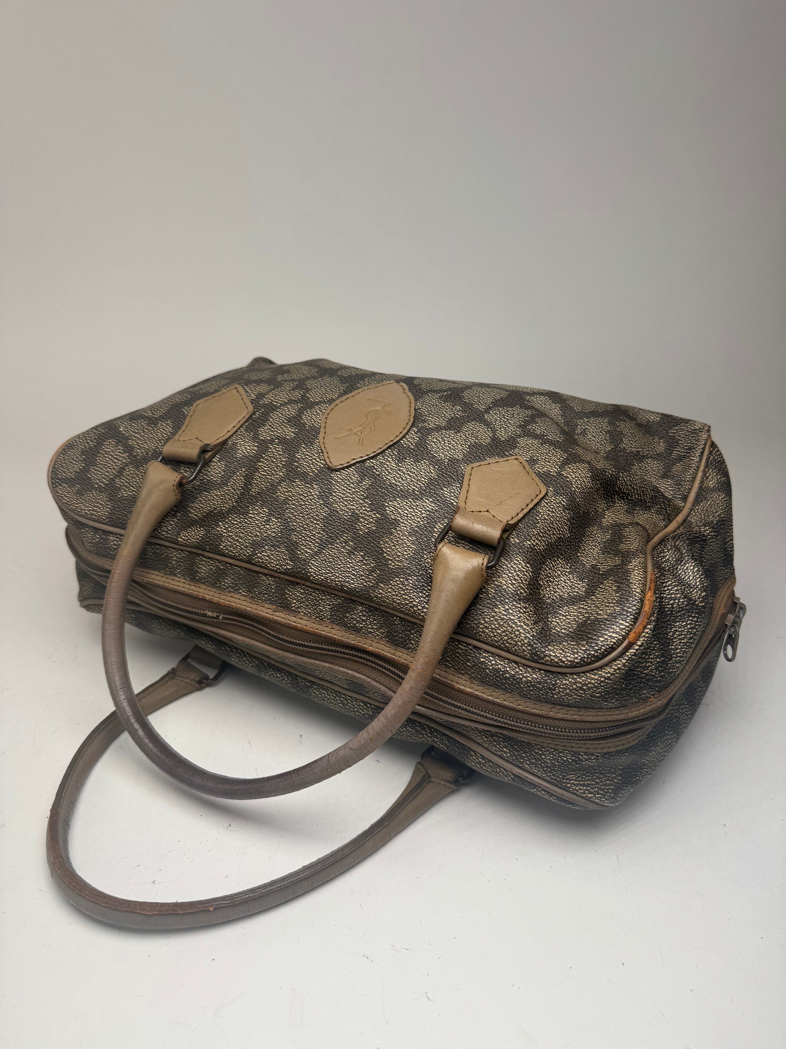 Other Vintage Yves Saint Laurent Grey black brown leather bag Size ONE SIZE - 9 Thumbnail