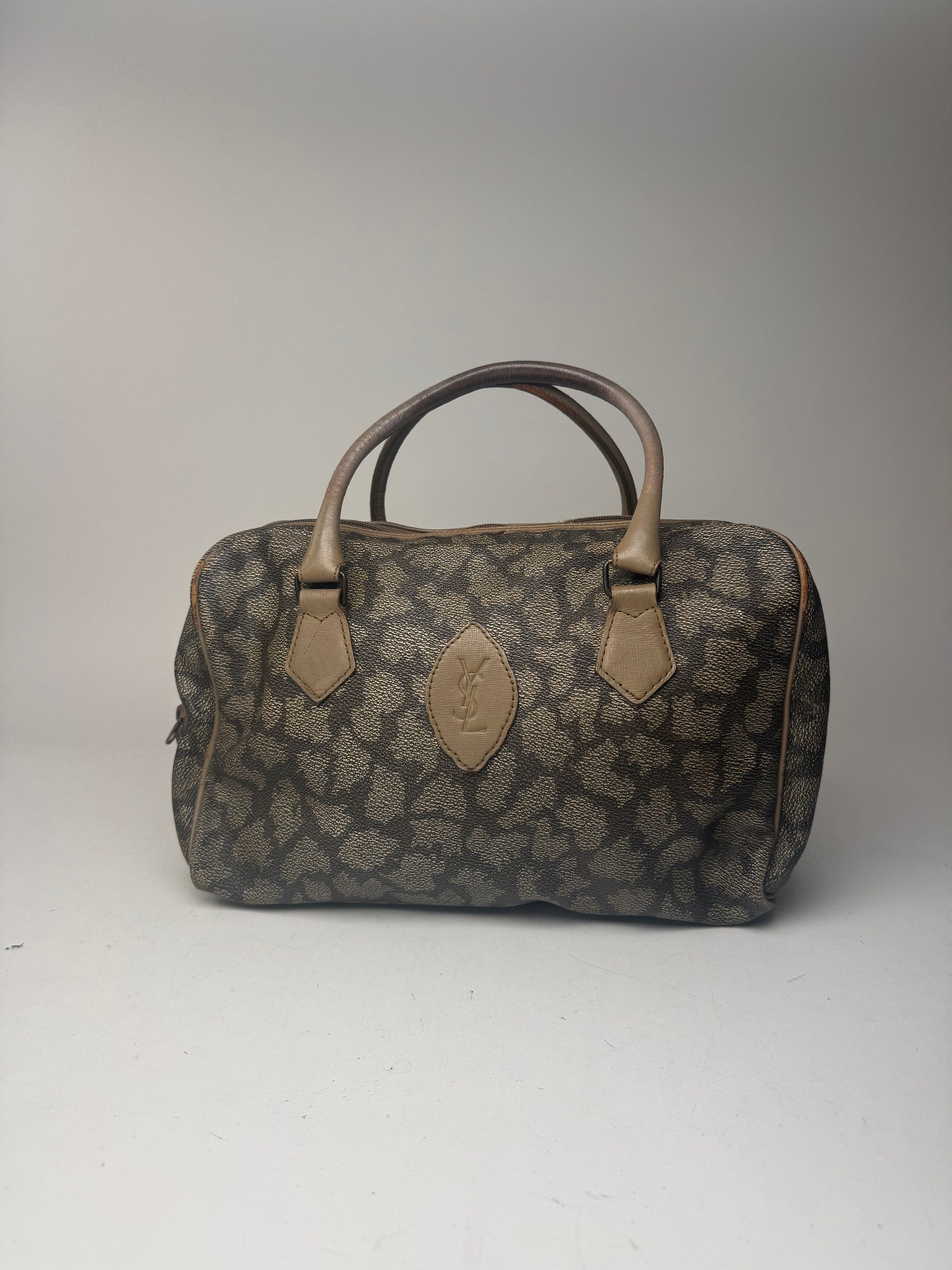 Other Vintage Yves Saint Laurent Grey black brown leather bag Size ONE SIZE - 5 Thumbnail