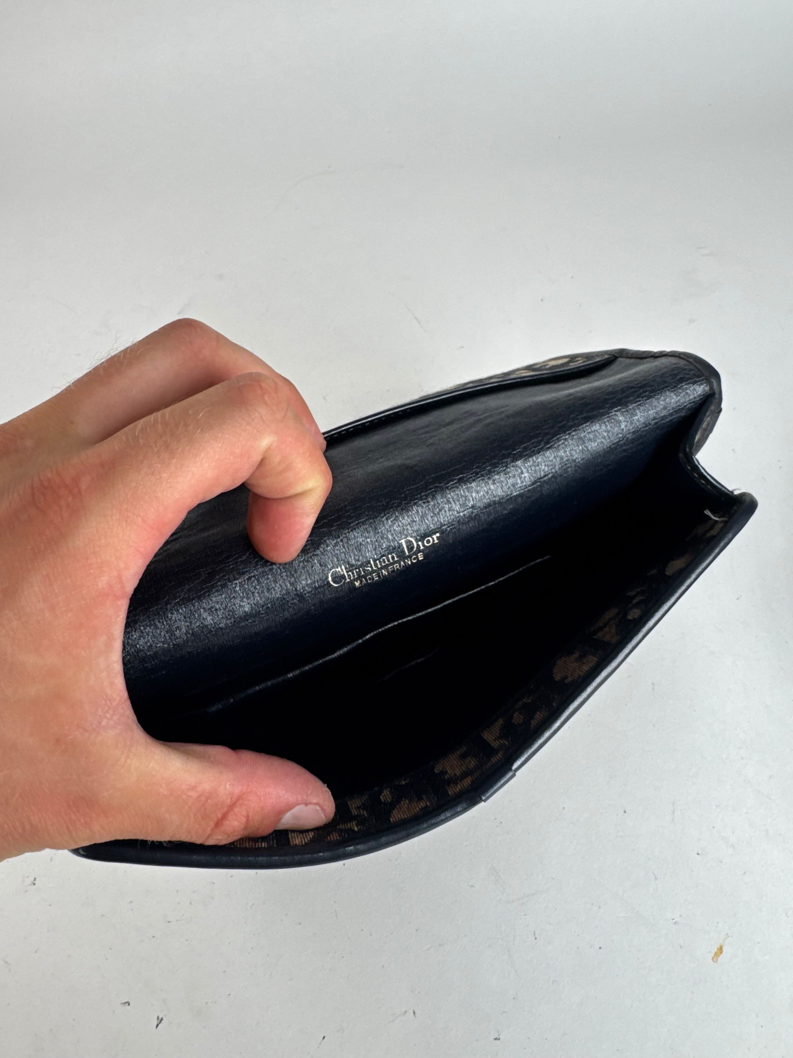 Dior Vintage Oblique monogram Clutch beige Navy Size ONE SIZE - 5 Thumbnail