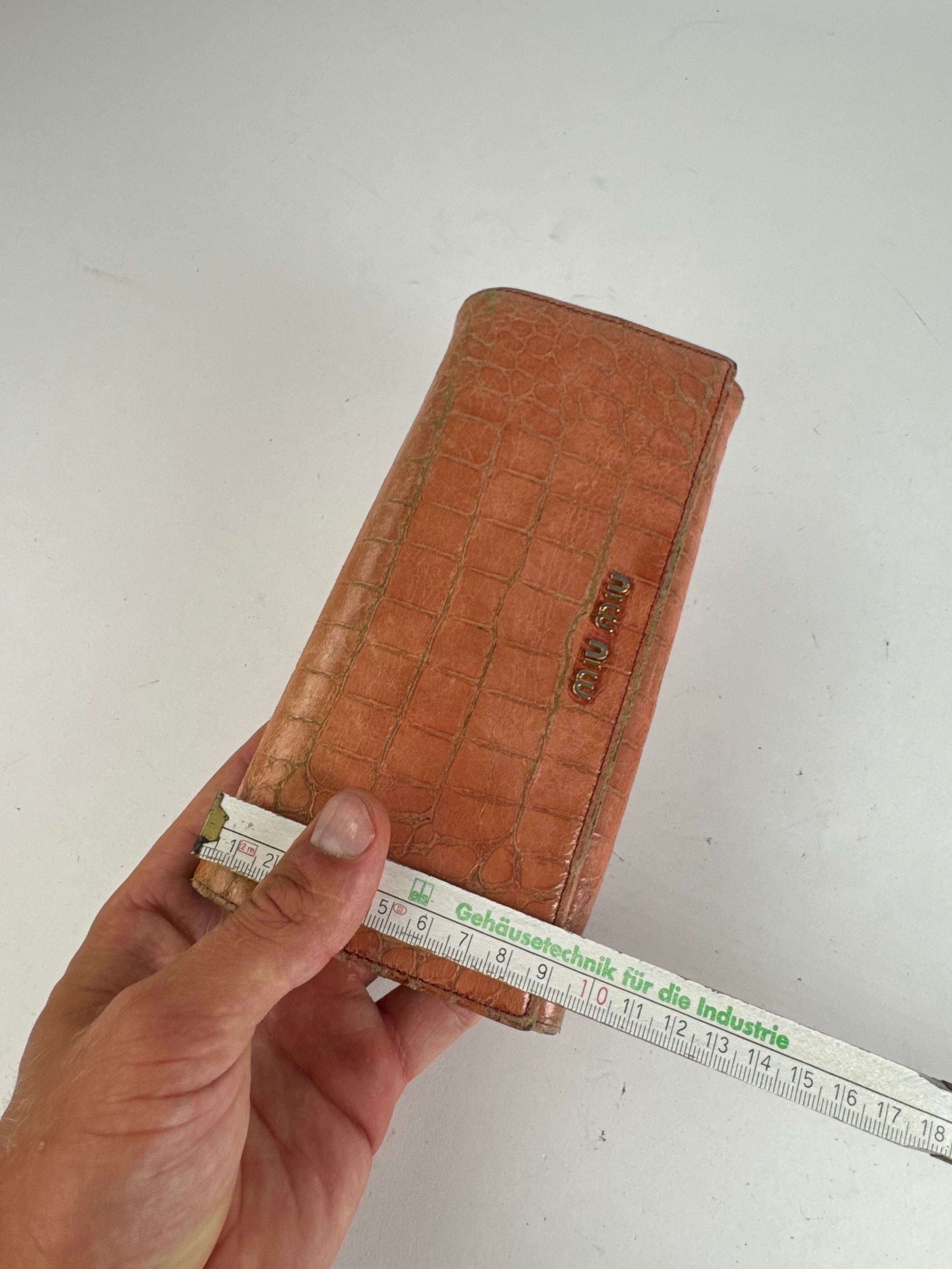 Miu Miu Vintage Leather Wallet orange Size ONE SIZE - 10 Thumbnail