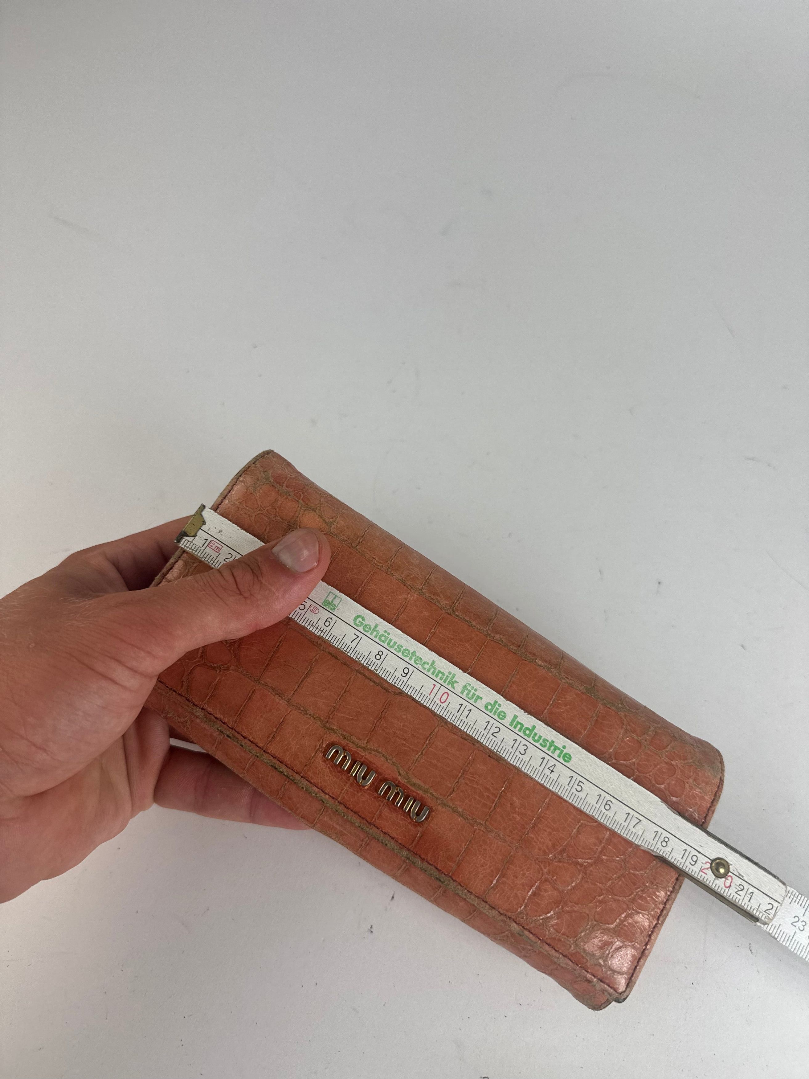 Miu Miu Vintage Leather Wallet orange Size ONE SIZE - 9 Thumbnail