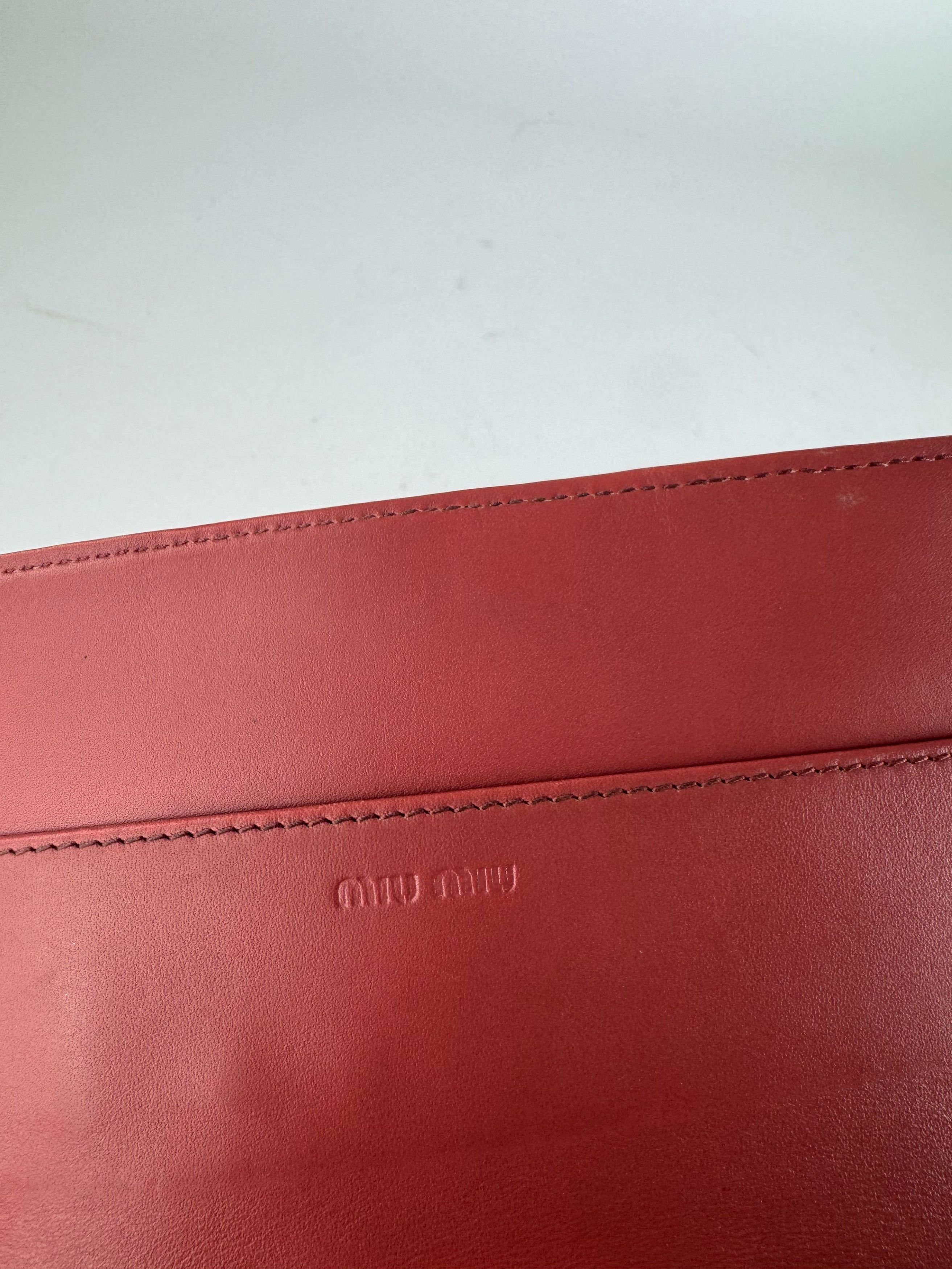 Miu Miu Vintage Leather Wallet orange Size ONE SIZE - 7 Thumbnail