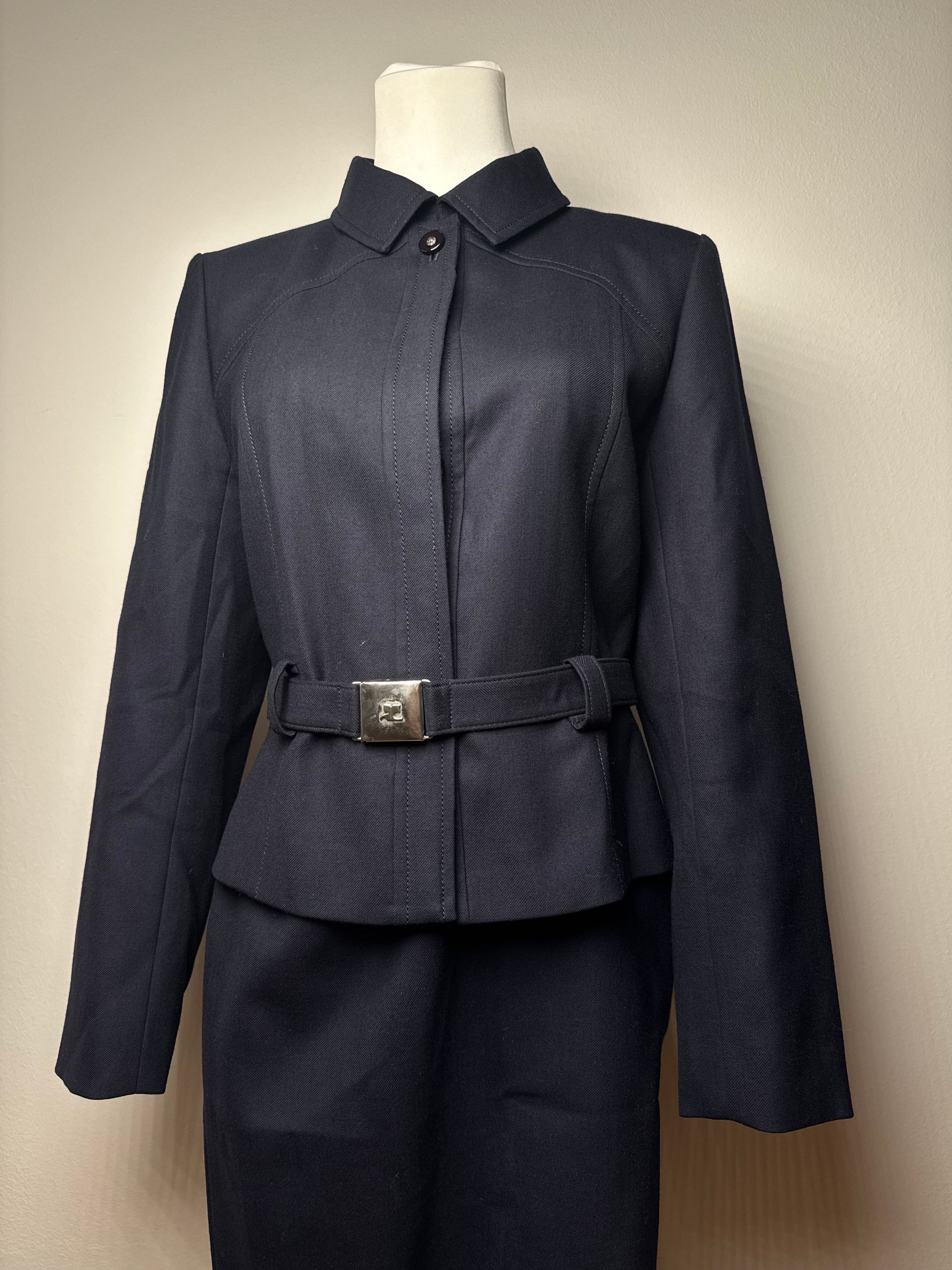 Courreges Vintage Paris Twin Set Navy M Size S / US 4 / IT 40 - 7 Thumbnail
