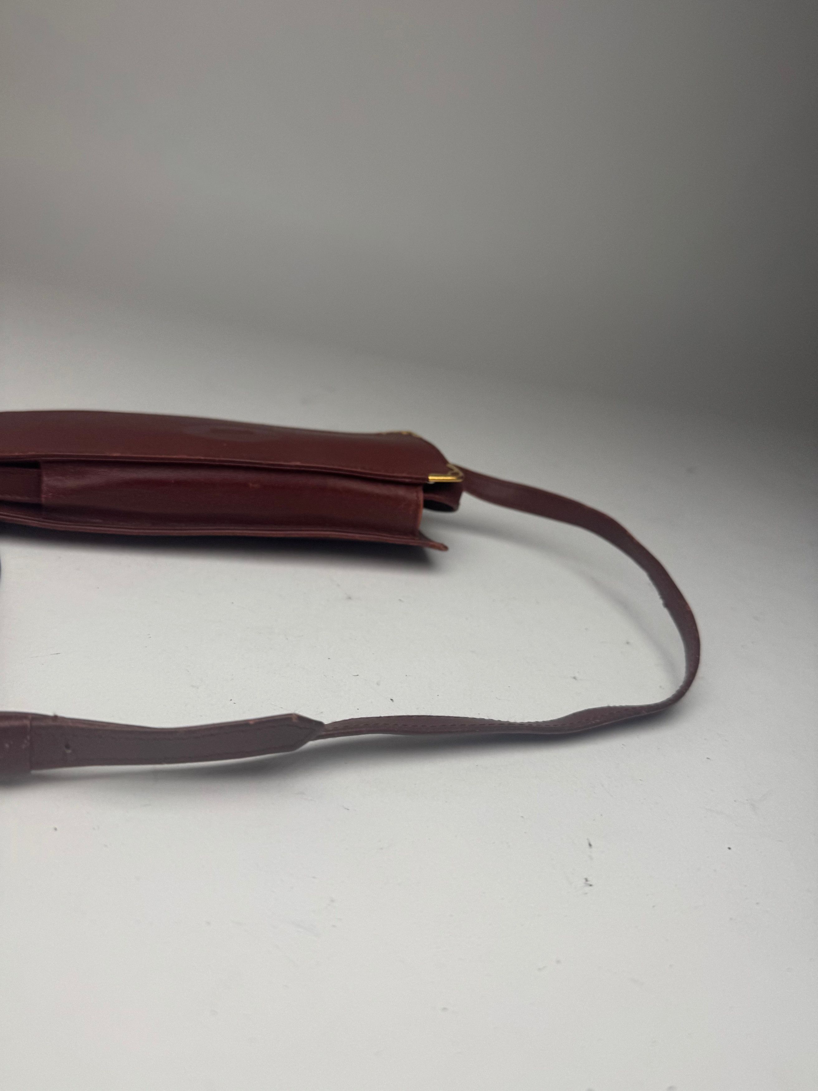 Cartier Vintage Mini Leather shoulder bag burgundy Size ONE SIZE - 7 Thumbnail
