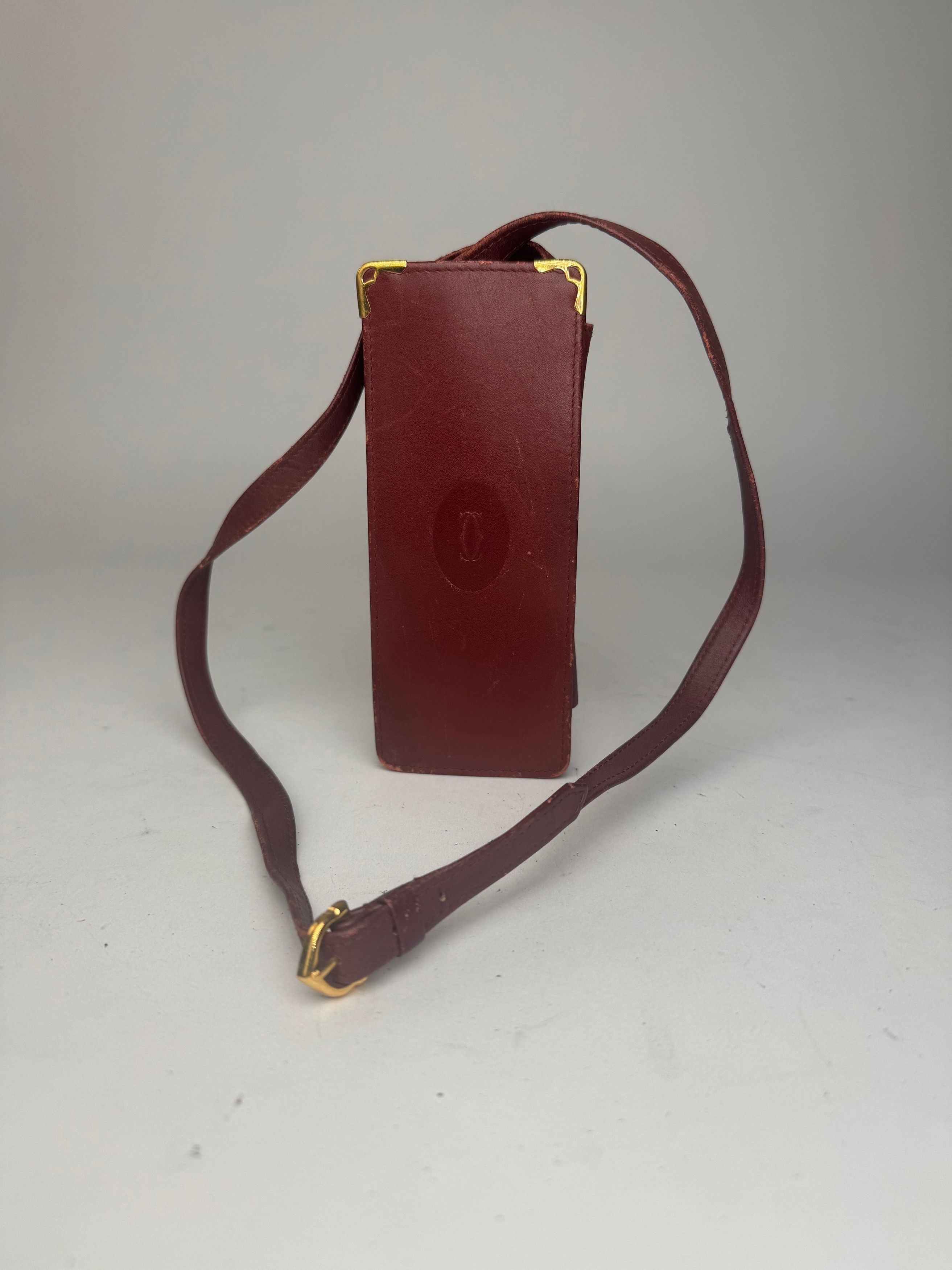 Cartier Vintage Mini Leather shoulder bag burgundy Size ONE SIZE - 5 Thumbnail