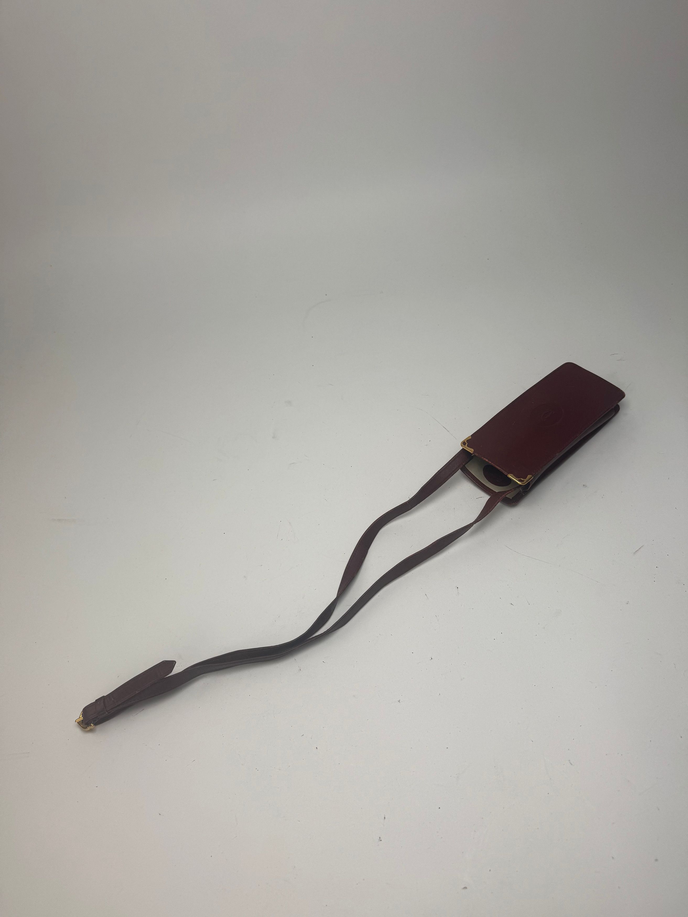 Cartier Vintage Mini Leather shoulder bag burgundy Size ONE SIZE - 8 Thumbnail