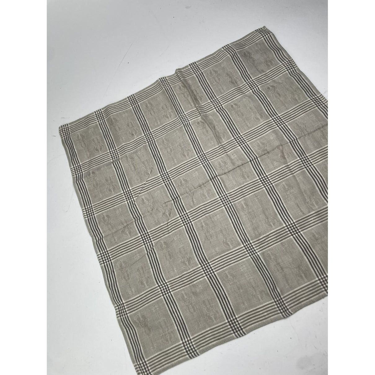Dior Grey Silk Scarf Size ONE SIZE - 3 Thumbnail