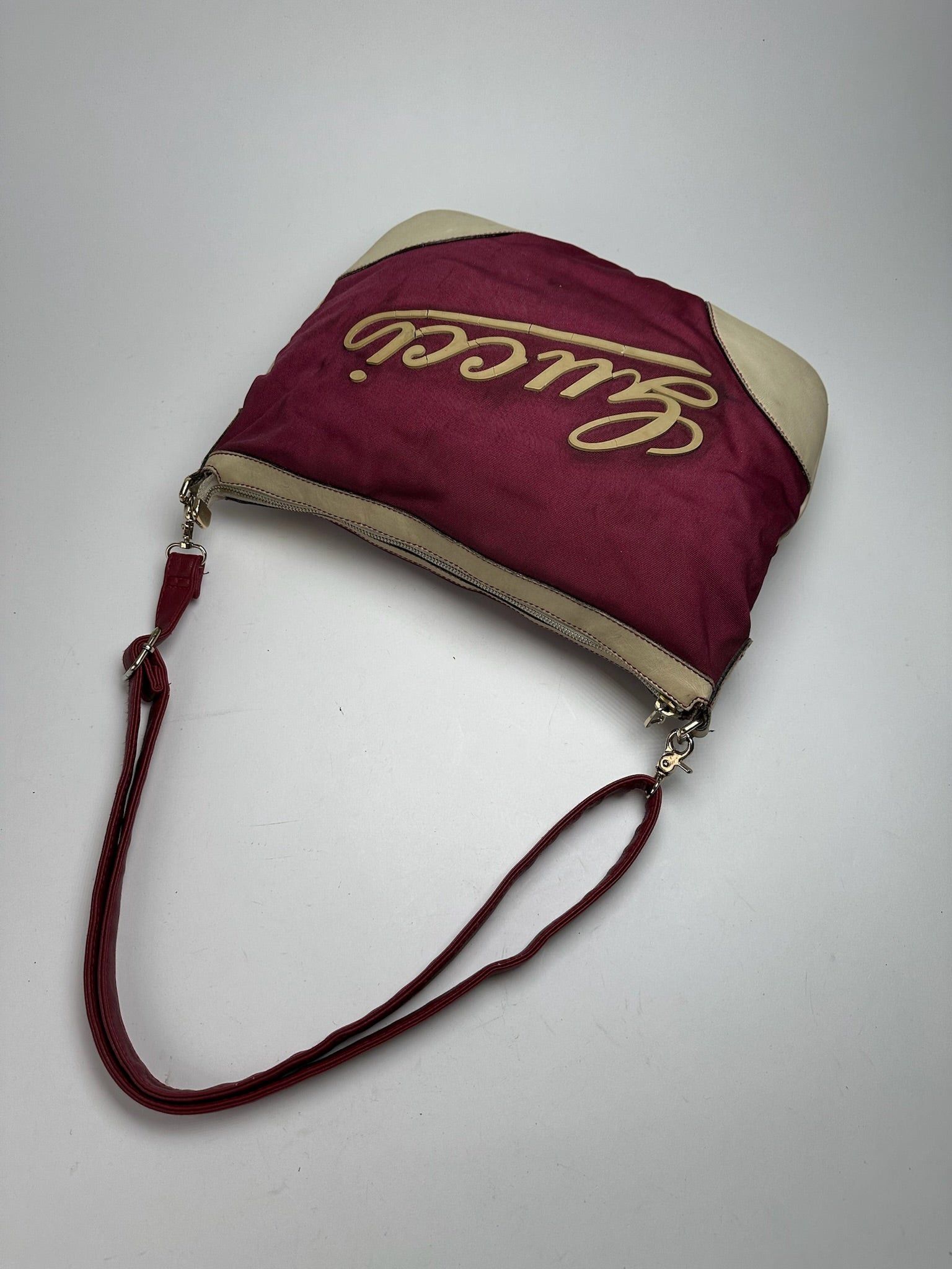 Gucci Vintage Logo Handbag purple white Size ONE SIZE - 8 Thumbnail