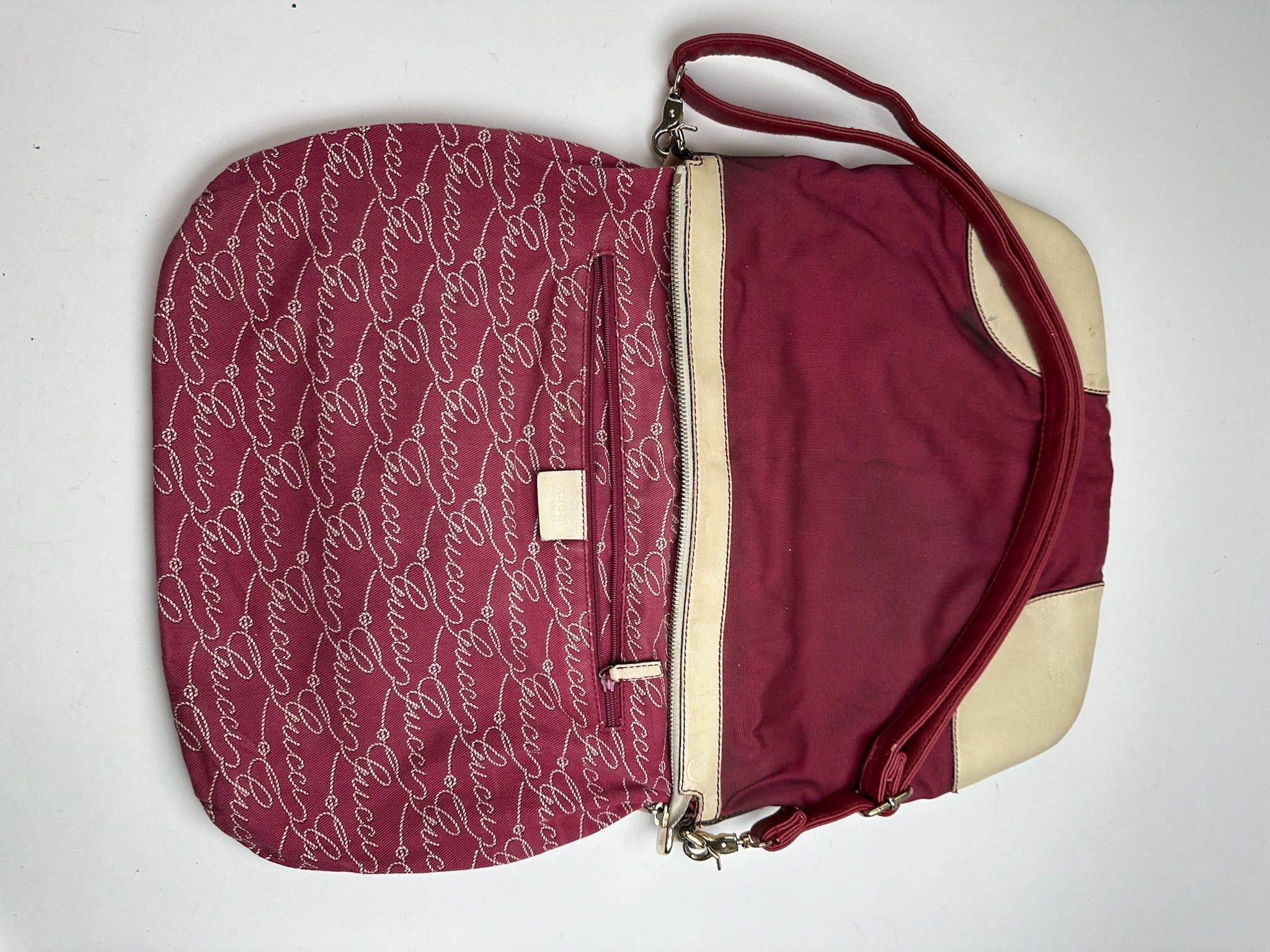 Gucci Vintage Logo Handbag purple white Size ONE SIZE - 6 Thumbnail