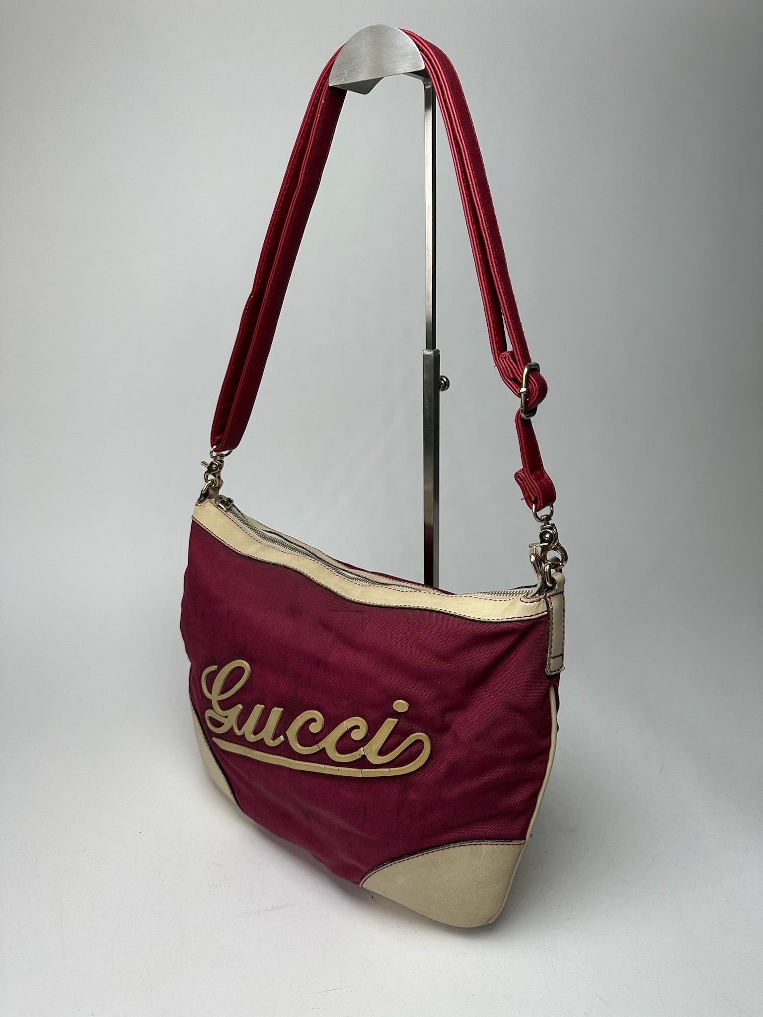 Gucci Vintage Logo Handbag purple white Size ONE SIZE - 15 Thumbnail