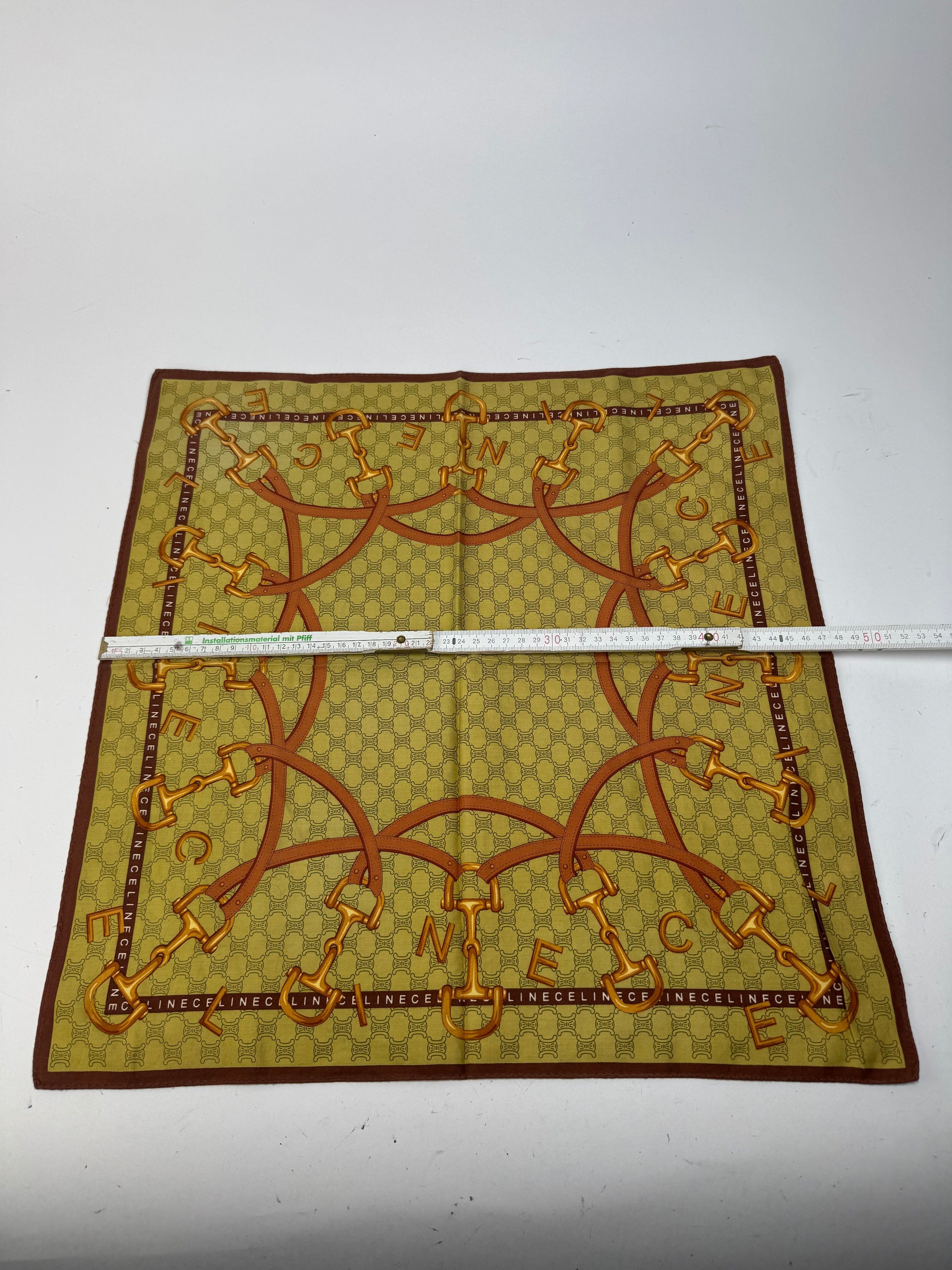 Celine Vintage Scarf Yellow Size ONE SIZE - 8 Thumbnail