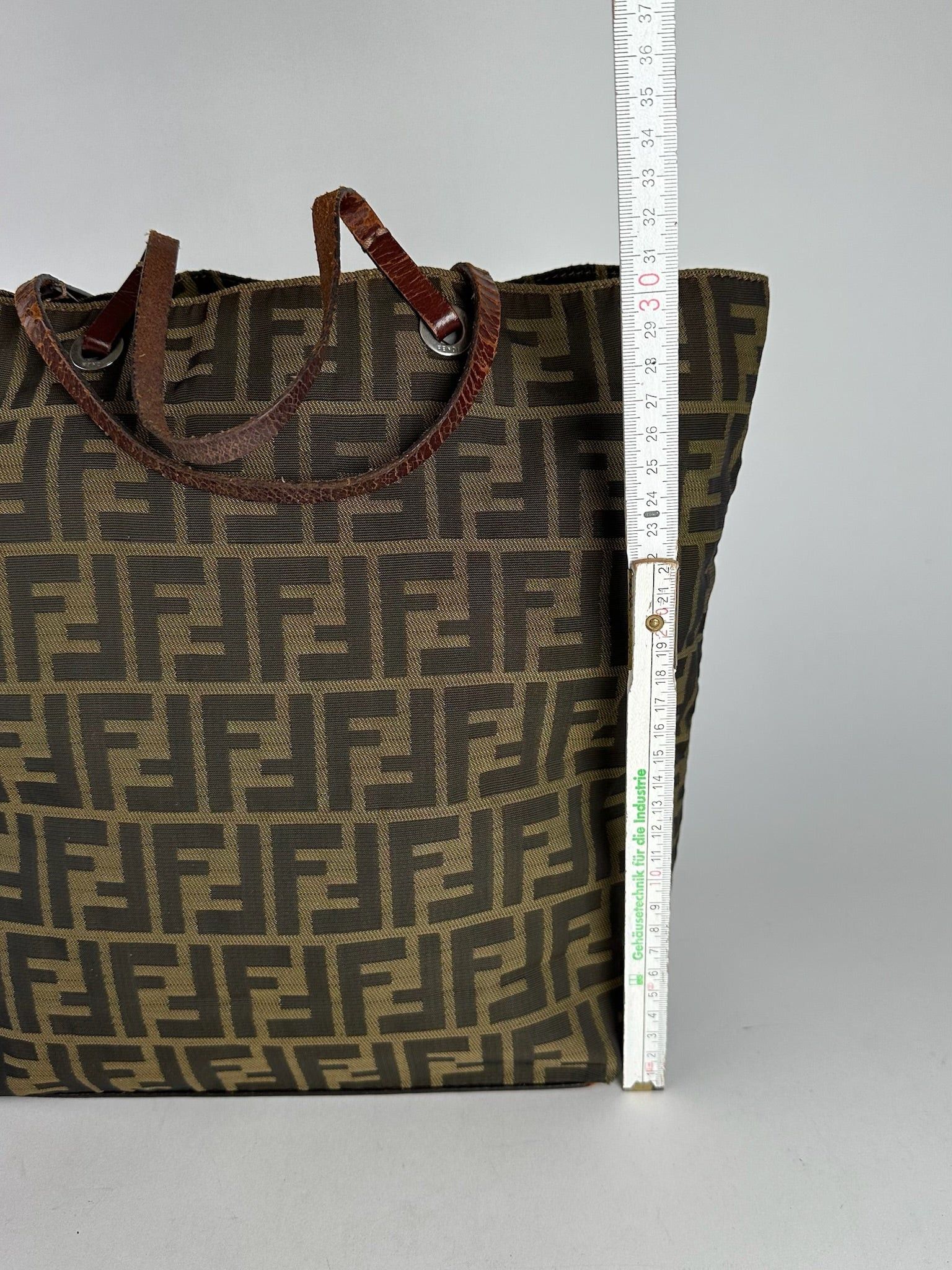 Fendi Vintage Monogram Canvas Shopper khaki brown Size ONE SIZE - 9 Thumbnail