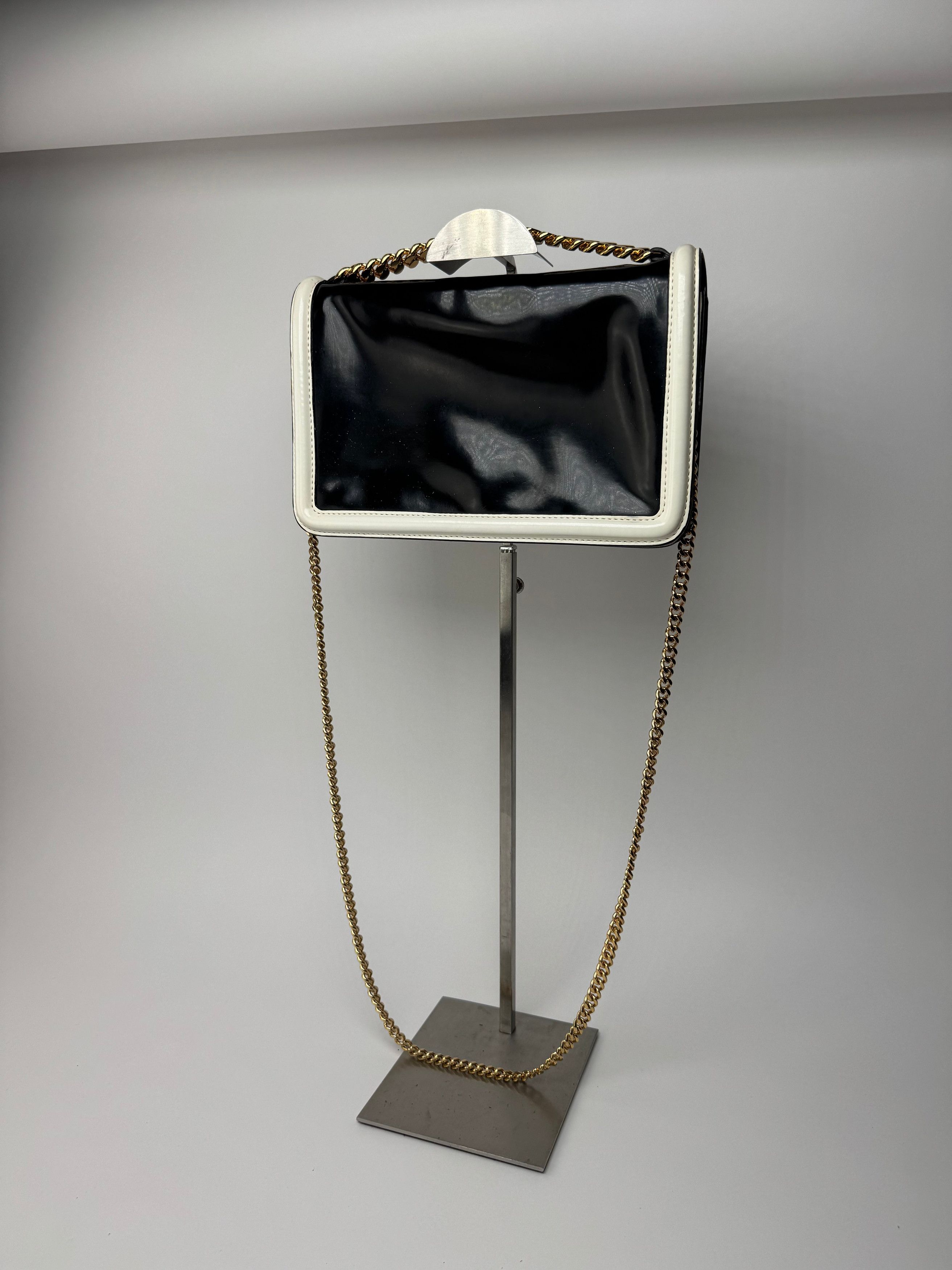 Stella McCartney Vintage Stella Mc Cartney Patent Leather Bag white black Size ONE SIZE - 15 Thumbnail