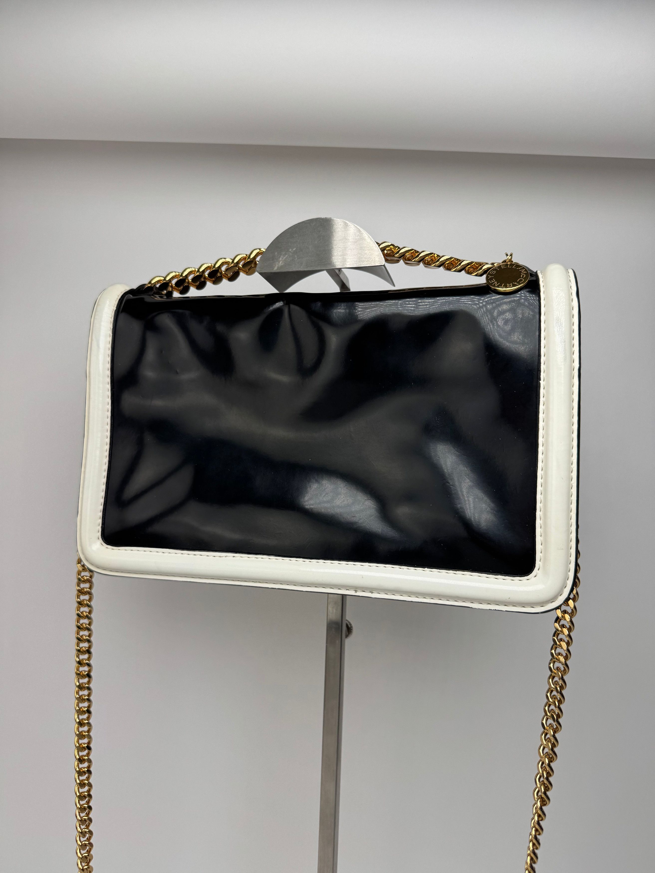Stella McCartney Vintage Stella Mc Cartney Patent Leather Bag white black Size ONE SIZE - 2 Thumbnail