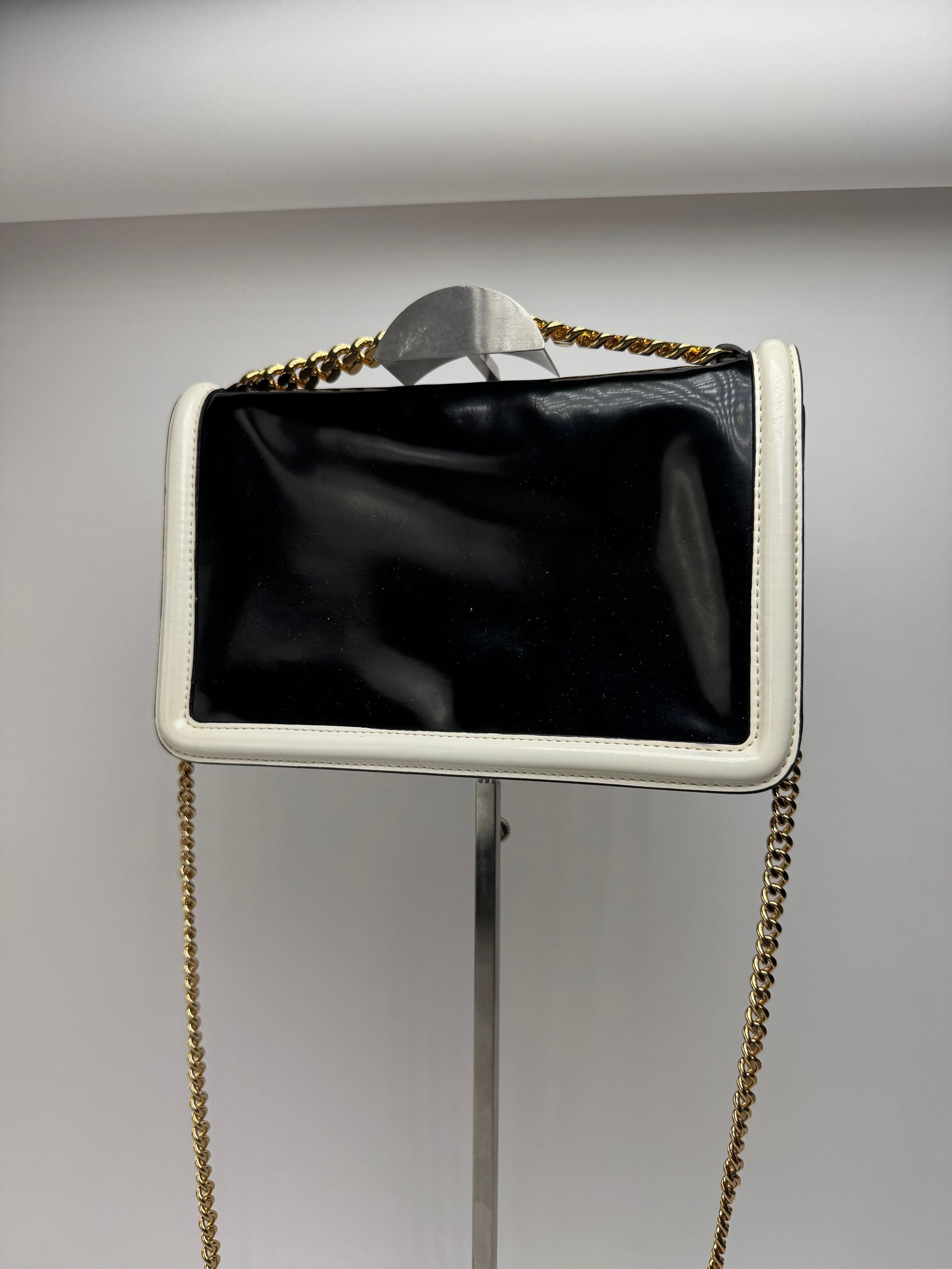 Stella McCartney Vintage Stella Mc Cartney Patent Leather Bag white black Size ONE SIZE - 7 Thumbnail
