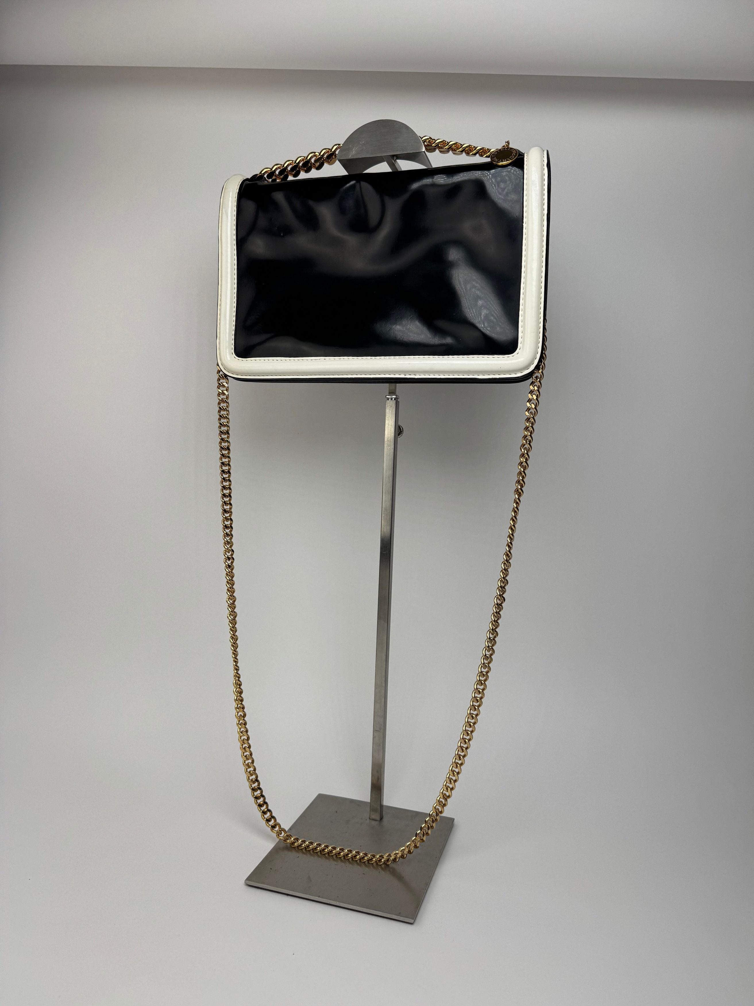 Stella McCartney Vintage Stella Mc Cartney Patent Leather Bag white black Size ONE SIZE - 13 Thumbnail