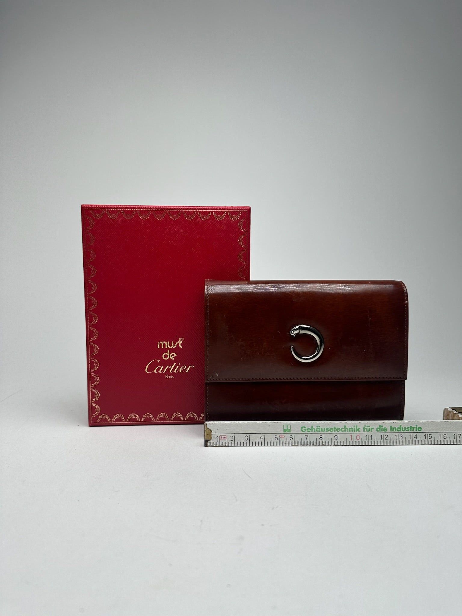 Cartier Vintage patent leather Panthere wallet red Size ONE SIZE - 14 Thumbnail
