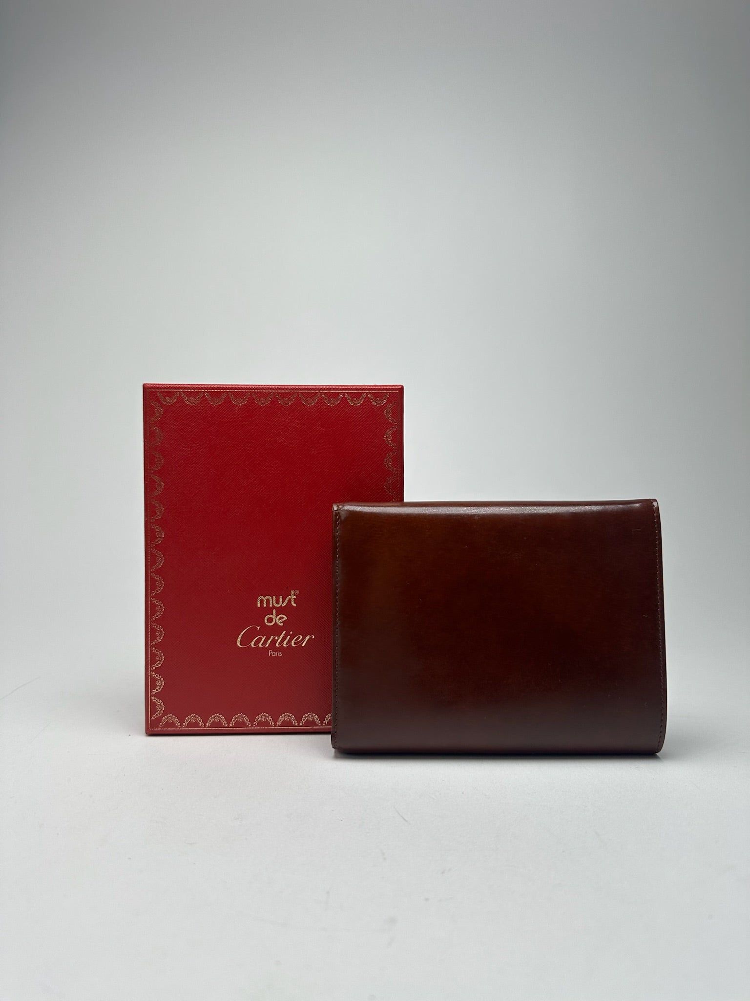 Cartier Vintage patent leather Panthere wallet red Size ONE SIZE - 2 Thumbnail