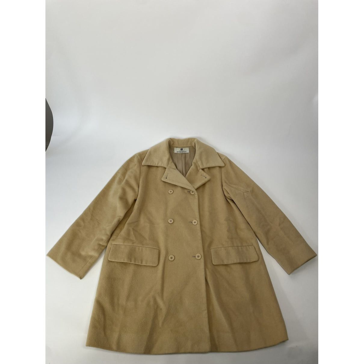 Givenchy Beige Wool Trench Coat Size L / US 10 / IT 46 - 4 Thumbnail