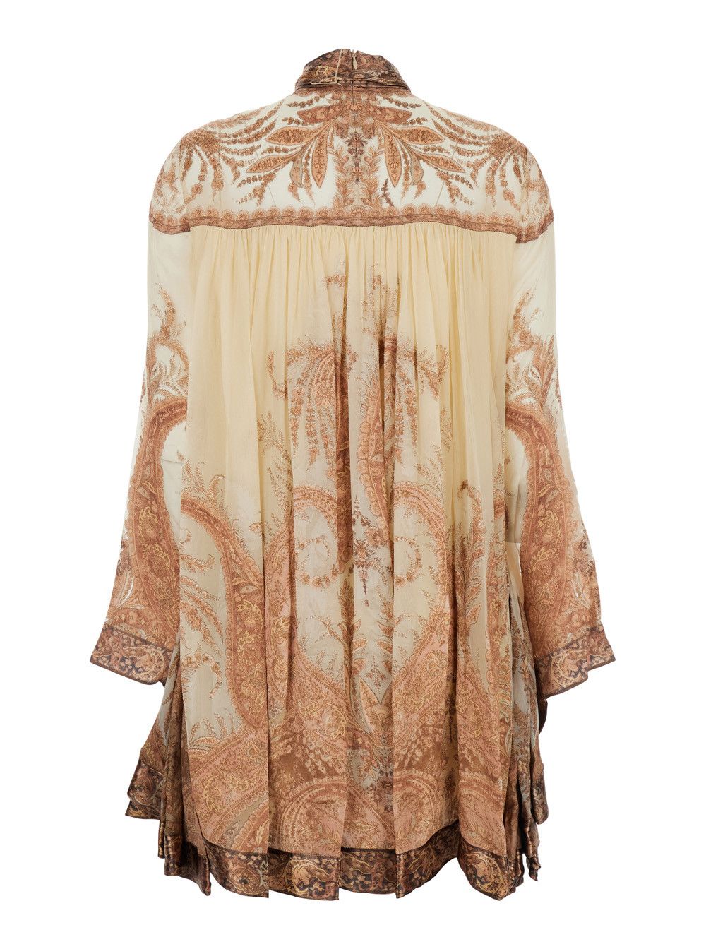 Zimmermann 'Hypnotic' Multicolor Mini Dress with Pussybow Collar and All-Over Paisley Print in Silk Blend Woman Size S / US 4 / IT 40 - 2 Thumbnail