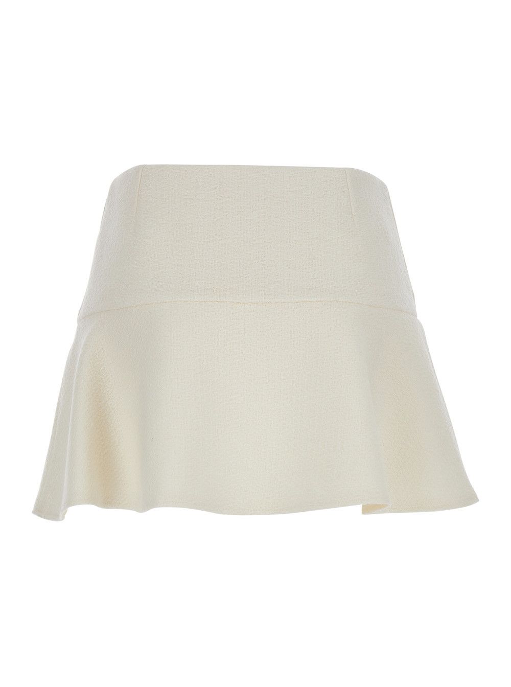 Gucci White Skirt with Hidden Side Closure in Wool Boucle Woman Size 28" / US 6 / IT 42 - 2 Thumbnail