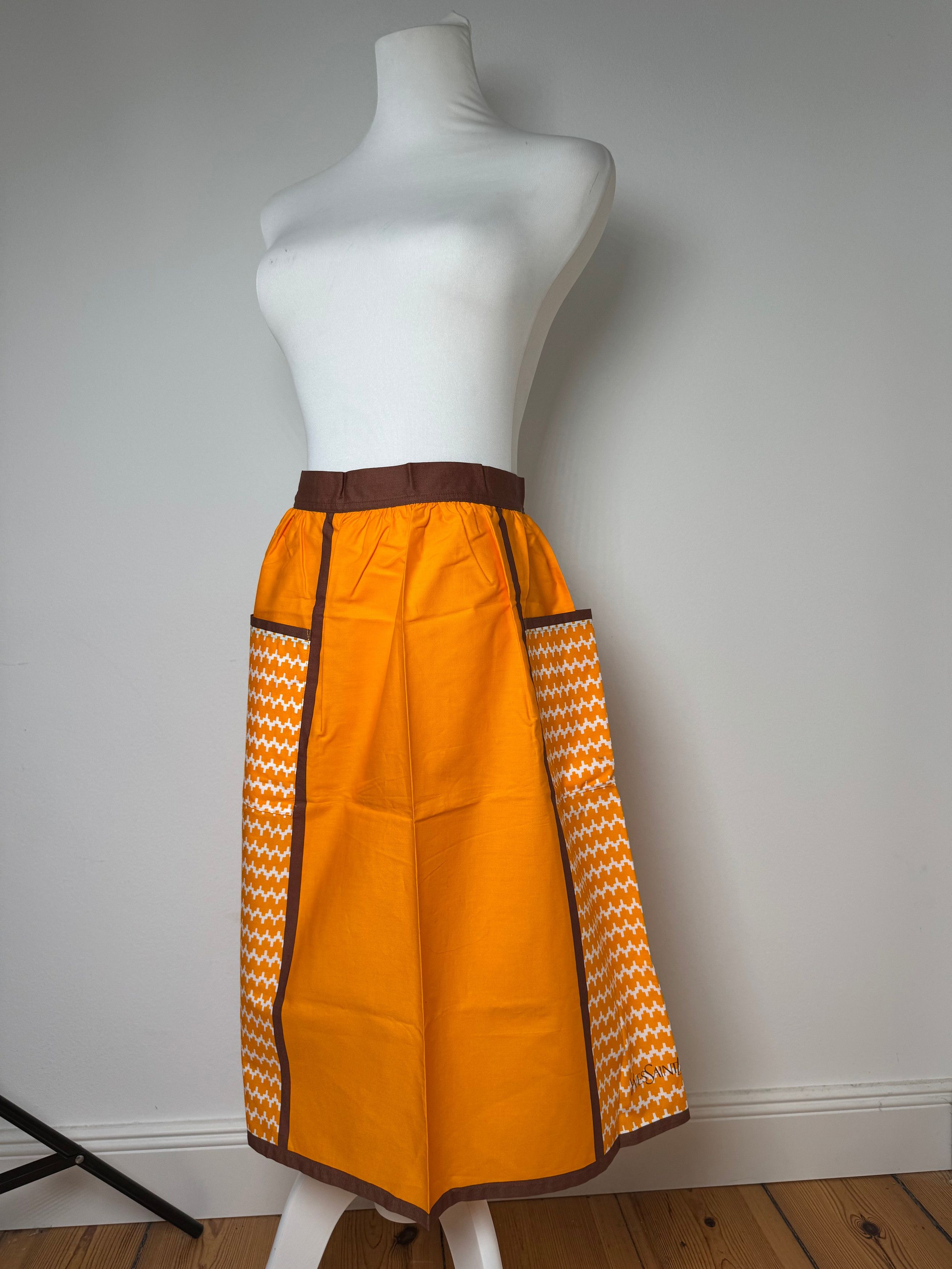 Other Vintage Yves Saint Laurent Skirt Black Yellow Size 30" / US 8 / IT 44 - 6 Thumbnail