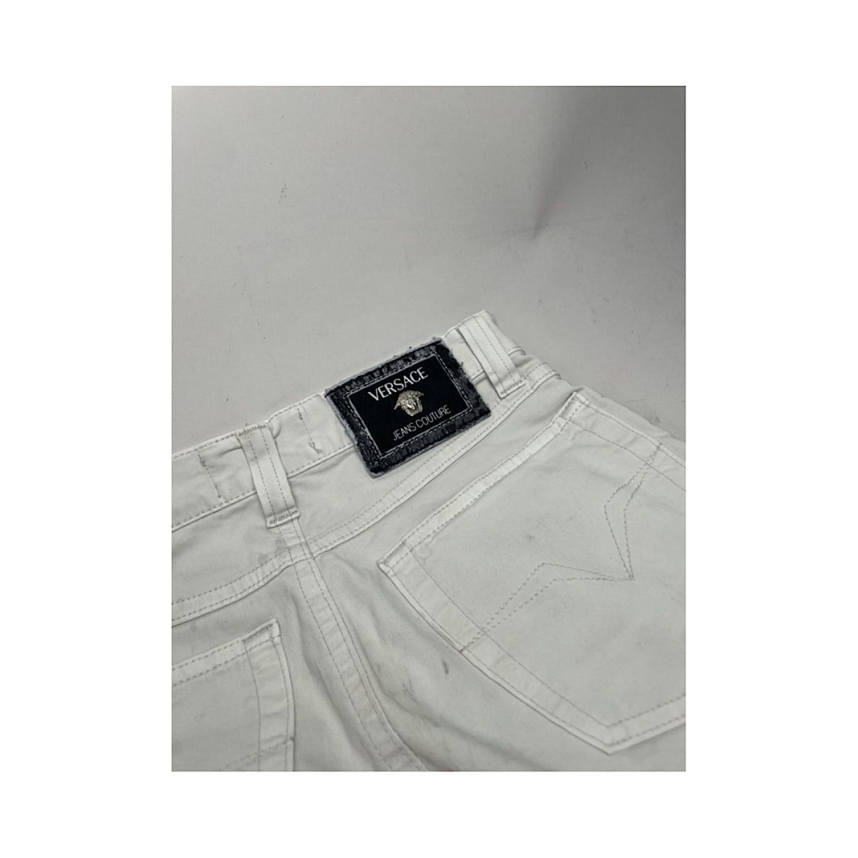 Versace Jeans Couture White Cotton Trouser Size 30" / US 8 / IT 44 - 5 Thumbnail