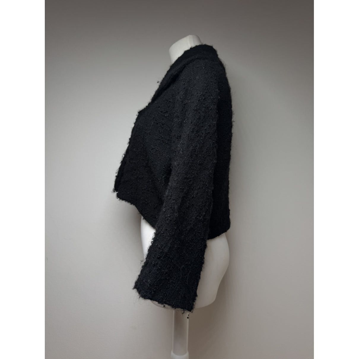 Balenciaga Black Wool Trench Coat Size S / US 4 / IT 40 - 3 Thumbnail