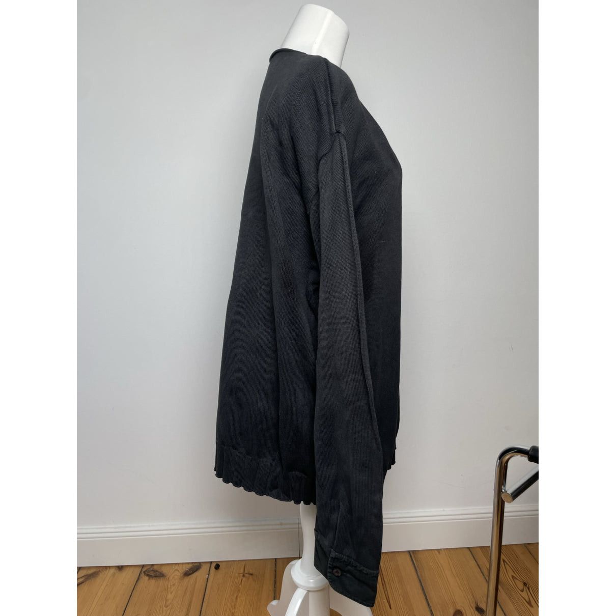 Moschino Black Cotton Knitwear & Sweatshirt Size L / US 10 / IT 46 - 3 Thumbnail