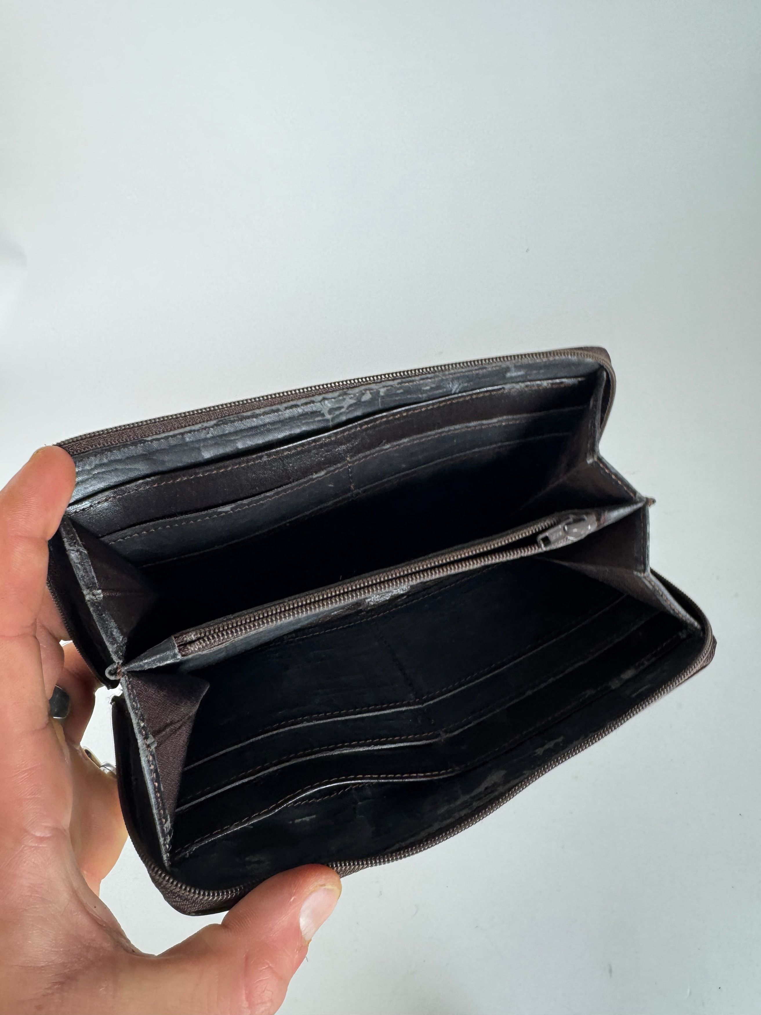 Givenchy Vintage Leather Wallet Brown Size ONE SIZE - 4 Thumbnail