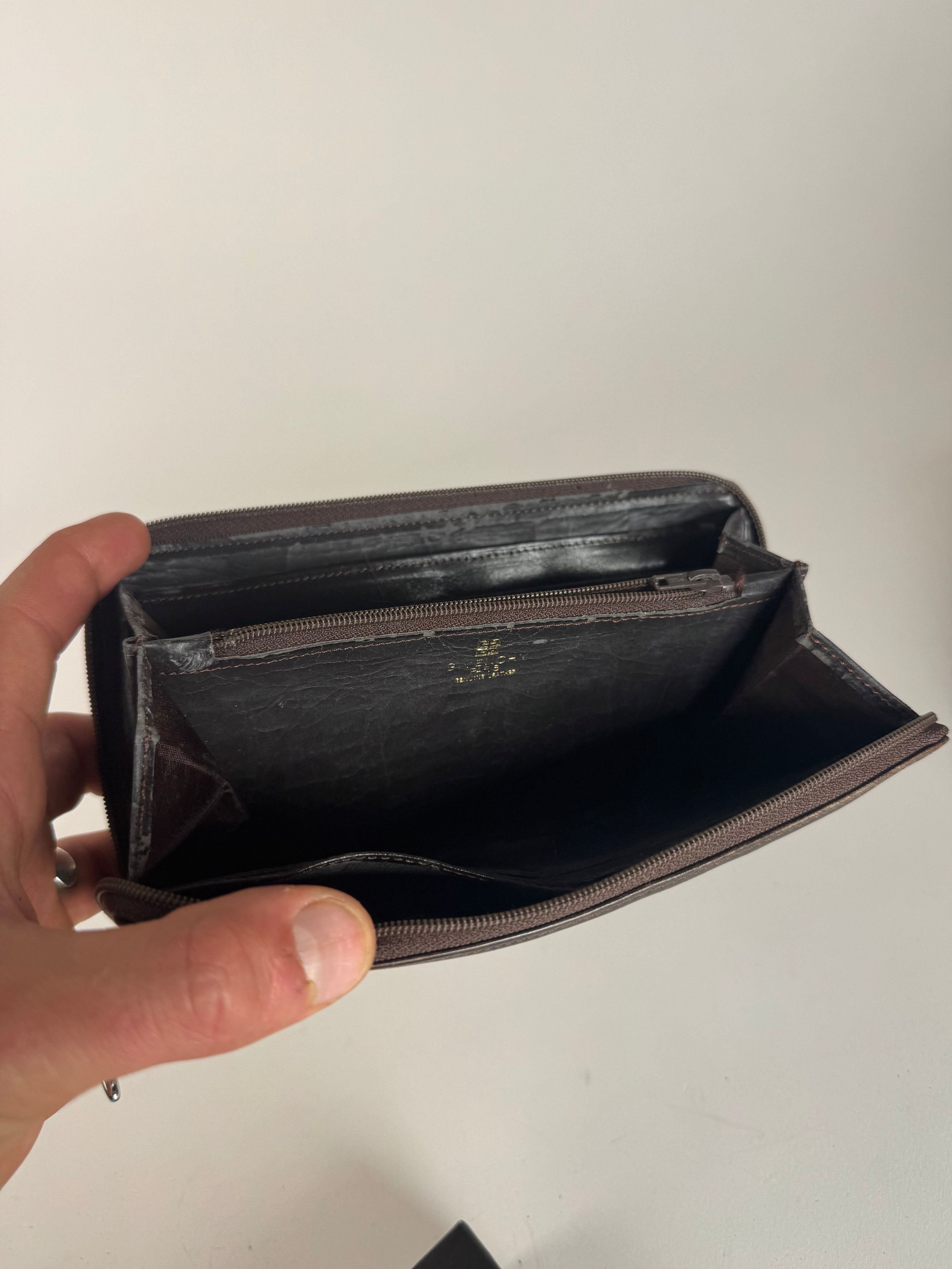 Givenchy Vintage Leather Wallet Brown Size ONE SIZE - 3 Thumbnail