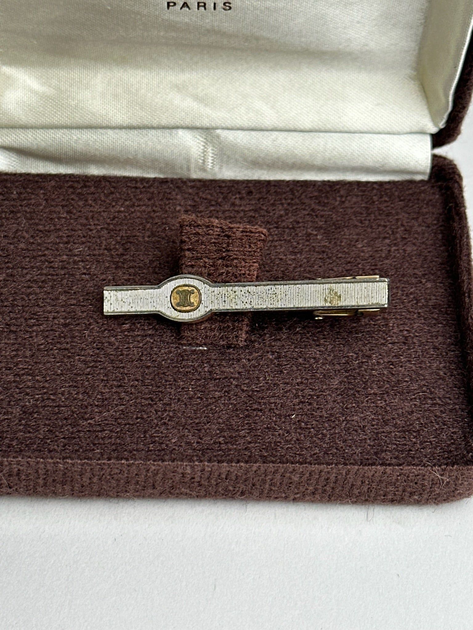 Celine Vintage money Tie clamp silver golden Size ONE SIZE - 5 Thumbnail