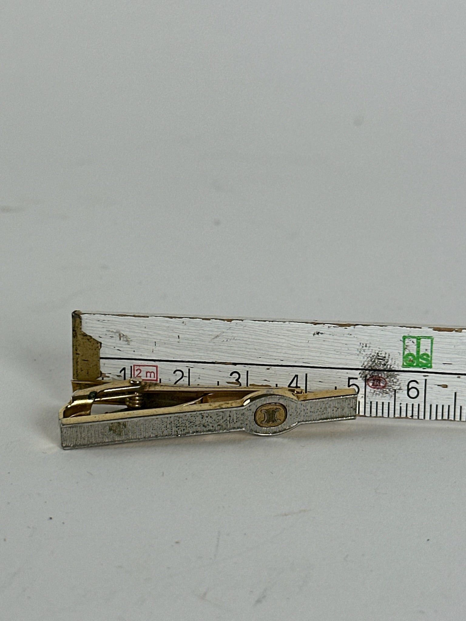 Celine Vintage money Tie clamp silver golden Size ONE SIZE - 6 Thumbnail