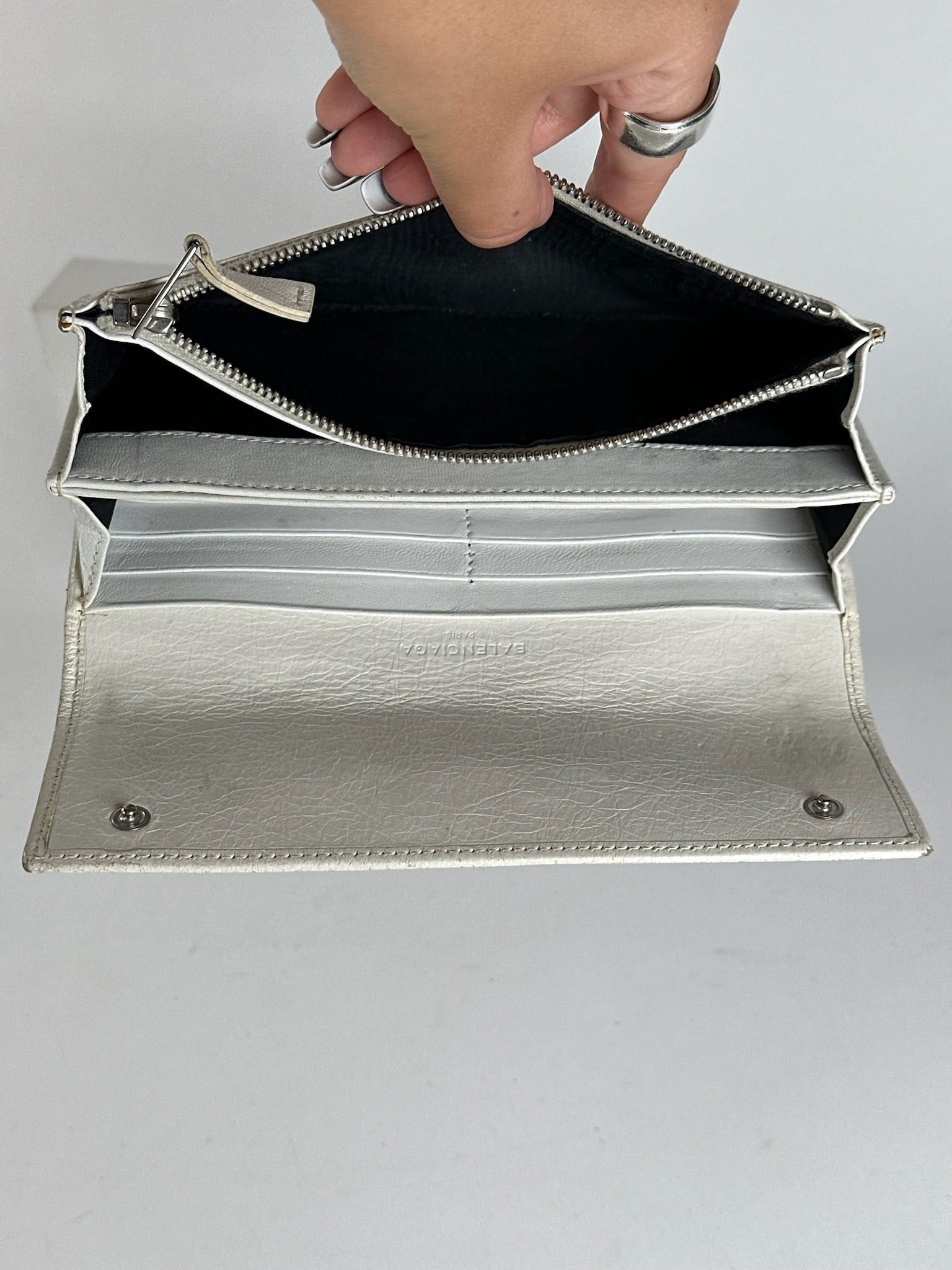 Balenciaga Vintage Mini Pochette bag leather white Size ONE SIZE - 5 Thumbnail