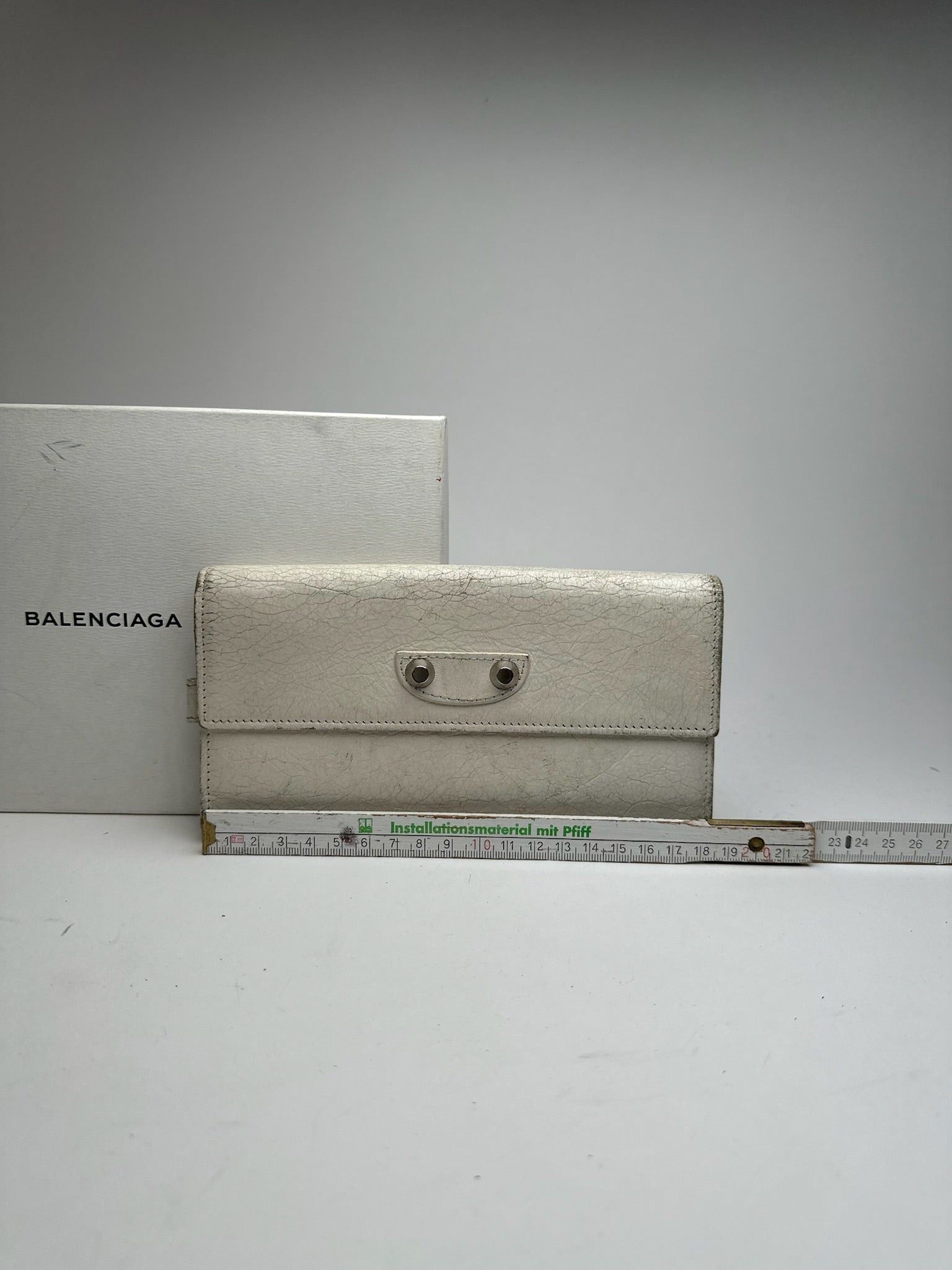 Balenciaga Vintage Mini Pochette bag leather white Size ONE SIZE - 12 Thumbnail